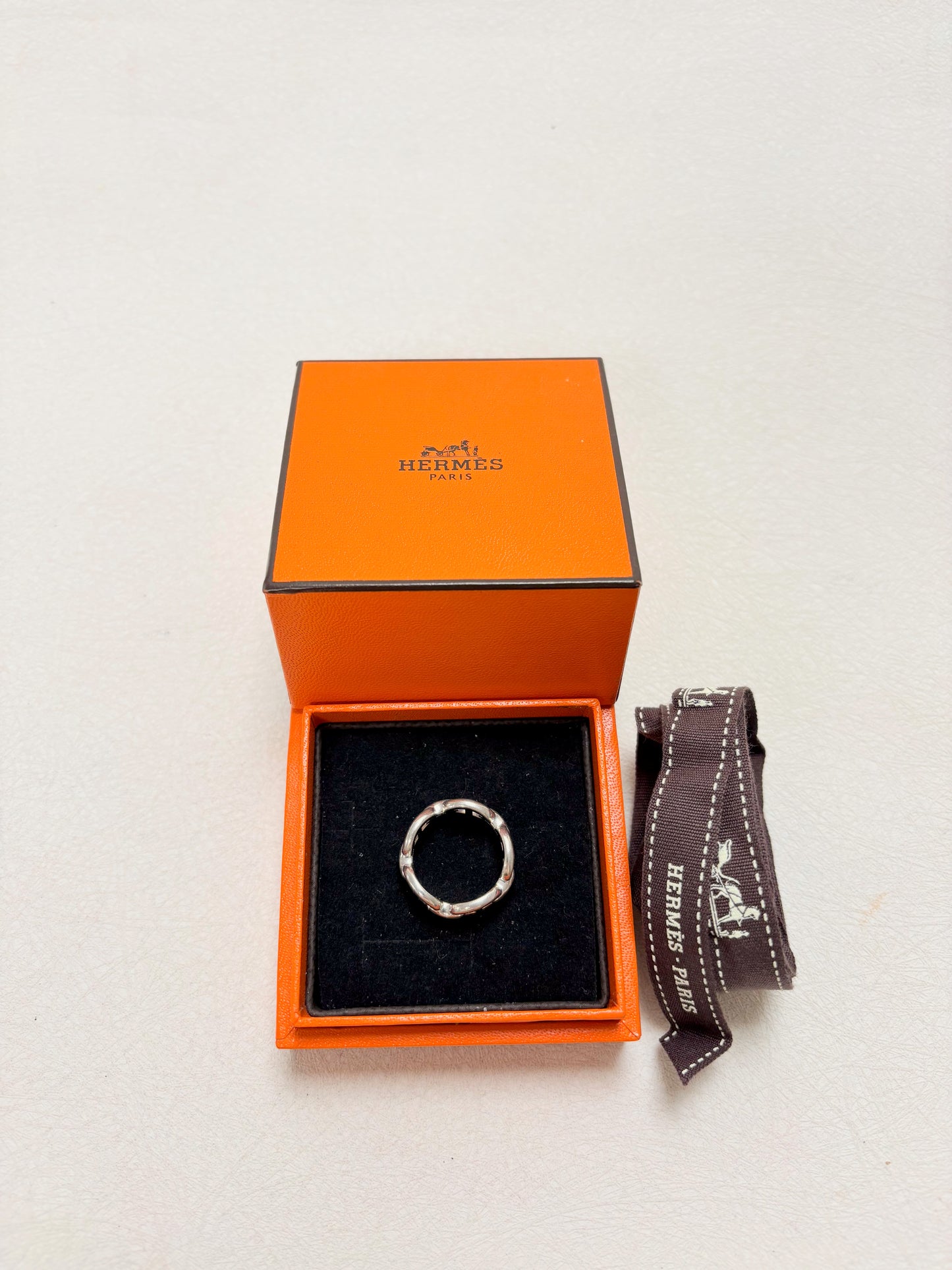 HERMÈS Bague Chaîne d'ancre