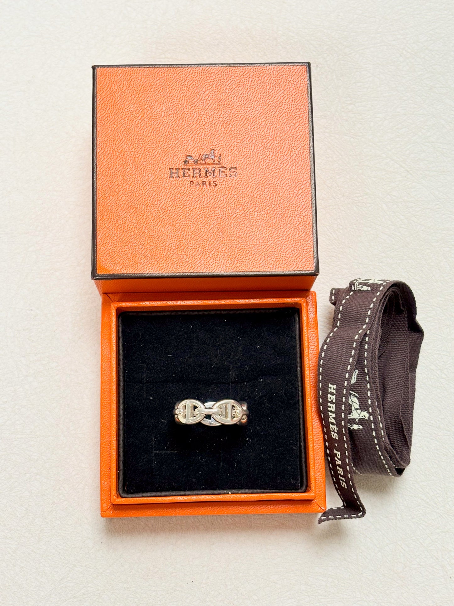 HERMÈS Bague Chaîne d'ancre