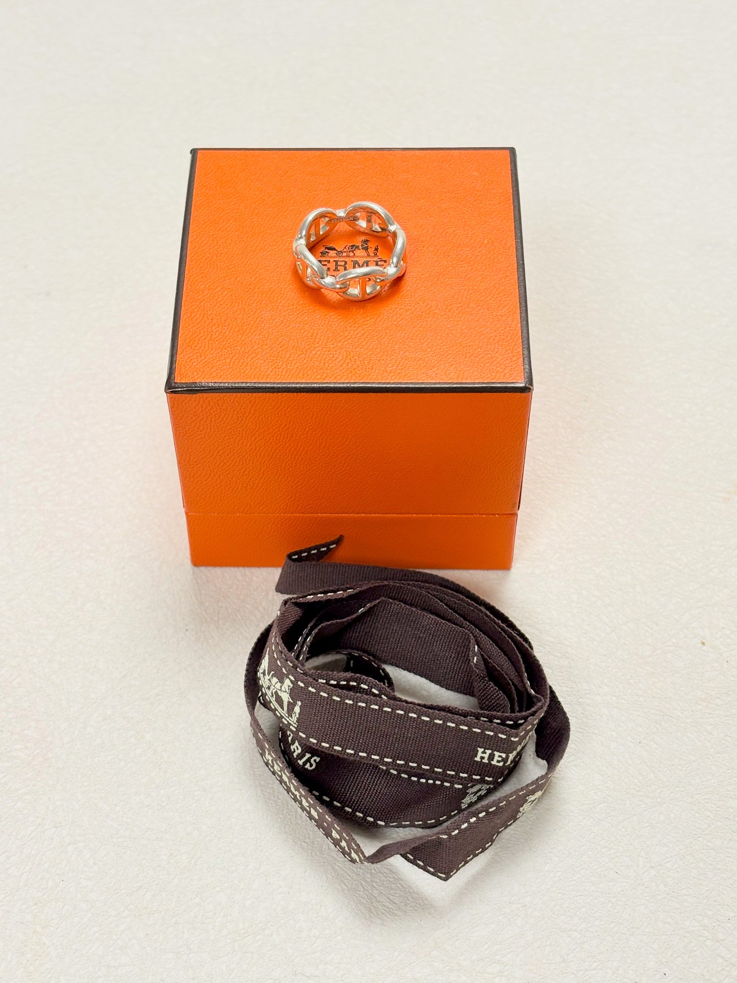 HERMÈS Bague Chaîne d'ancre