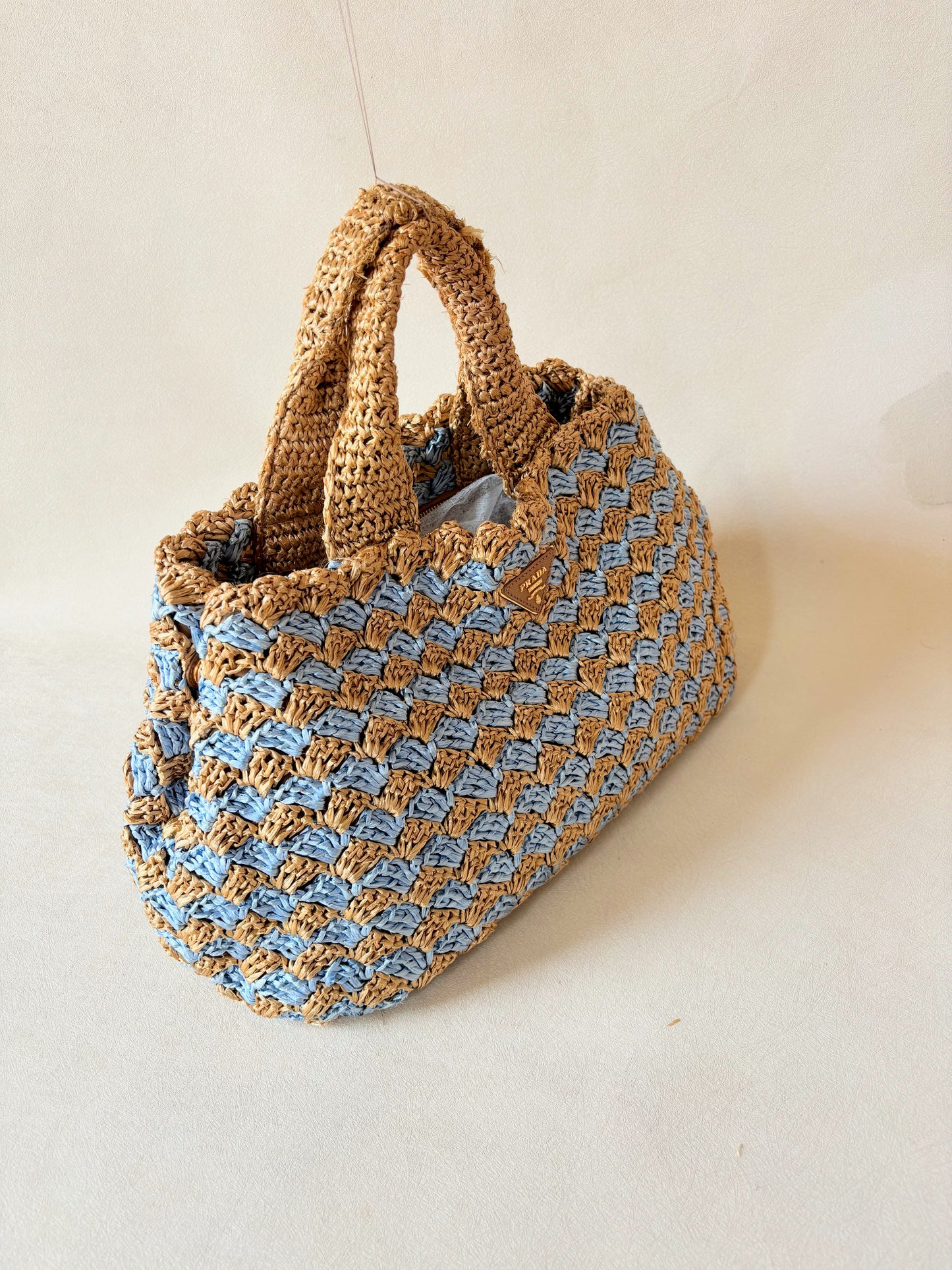PRADA Panier en Raphia