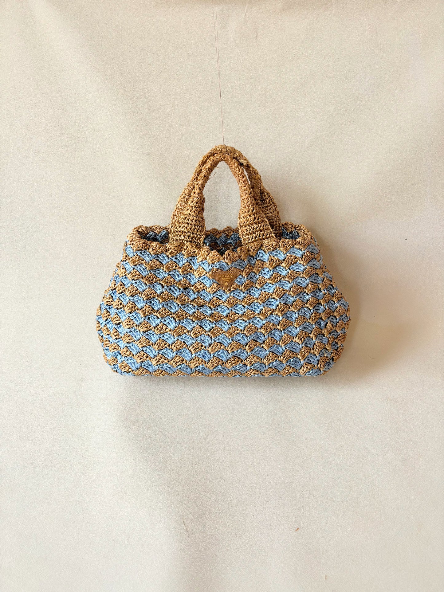 PRADA Panier en Raphia
