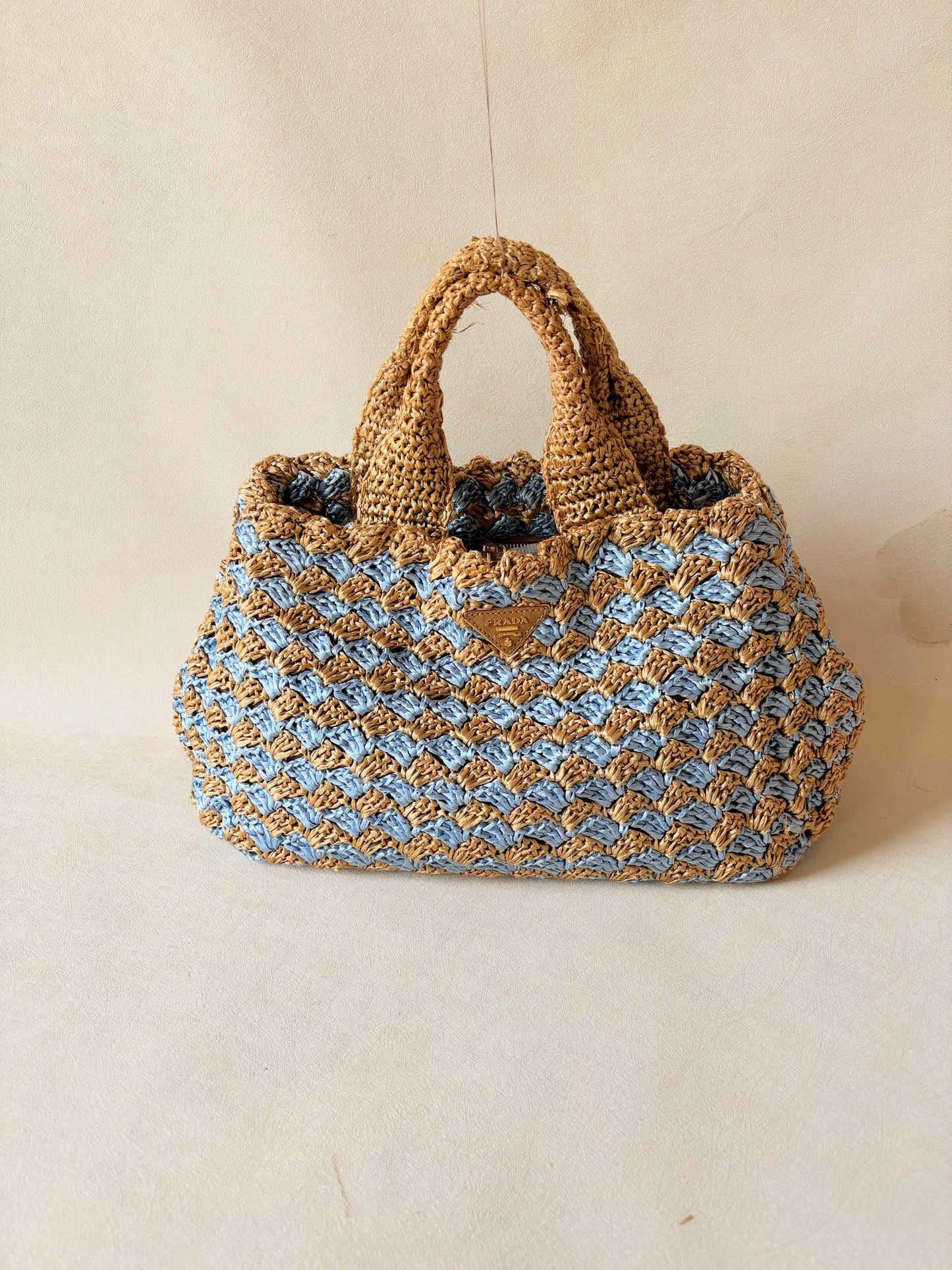PRADA Panier en Raphia