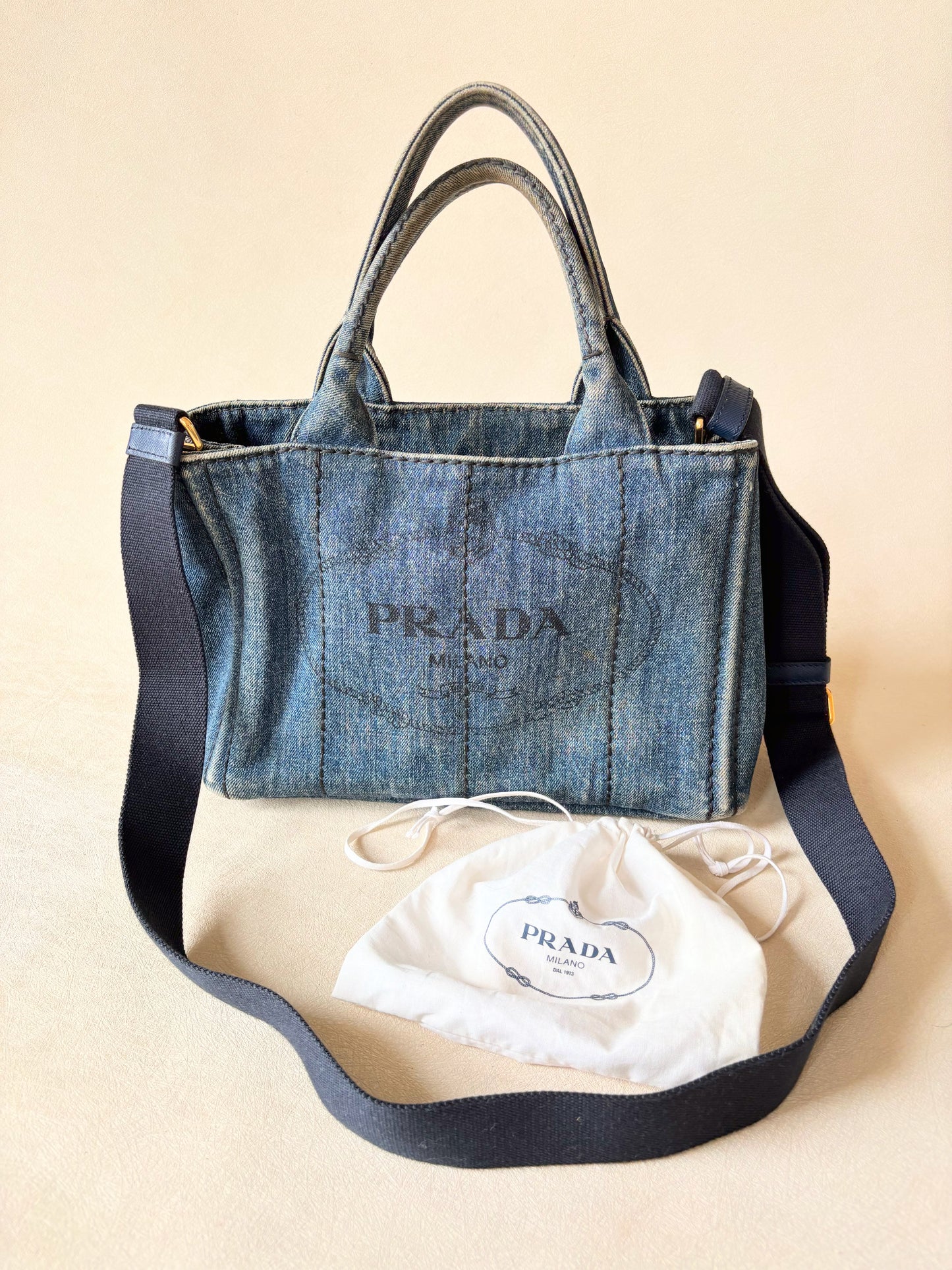 PRADA Sac Canapa denim