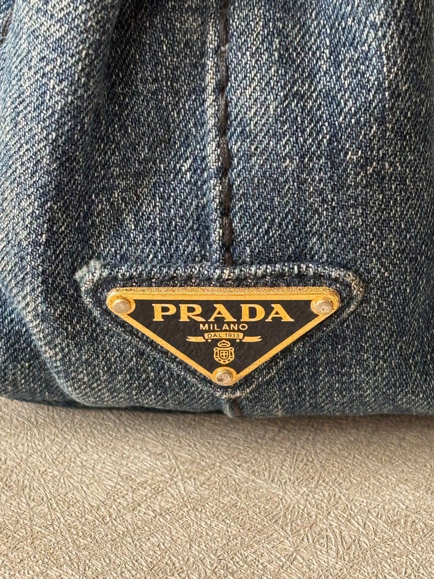 PRADA Sac Canapa denim