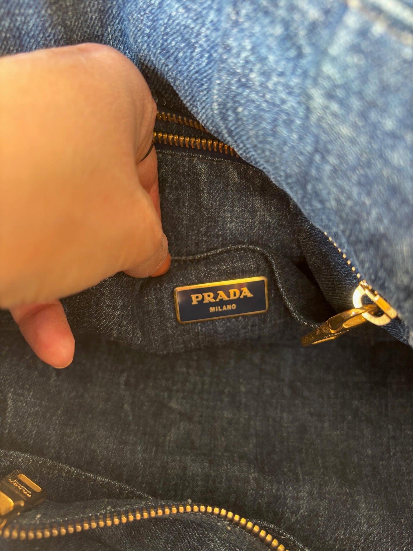 PRADA Sac Canapa denim