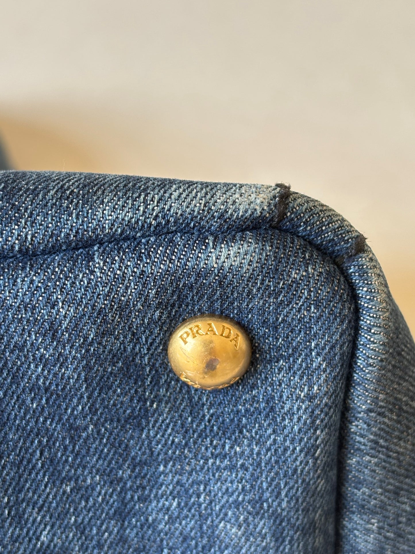 PRADA Sac Canapa denim