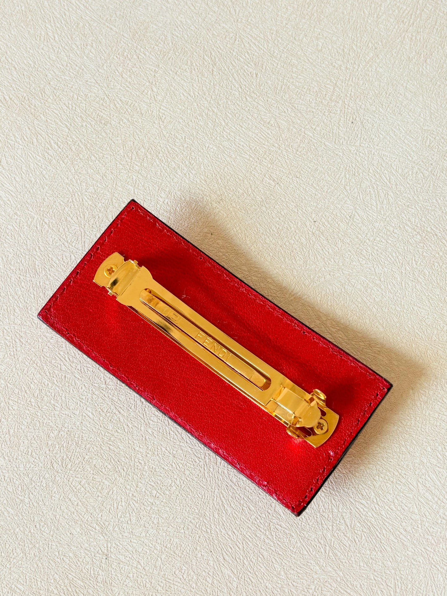 FENDI Barrette cuir