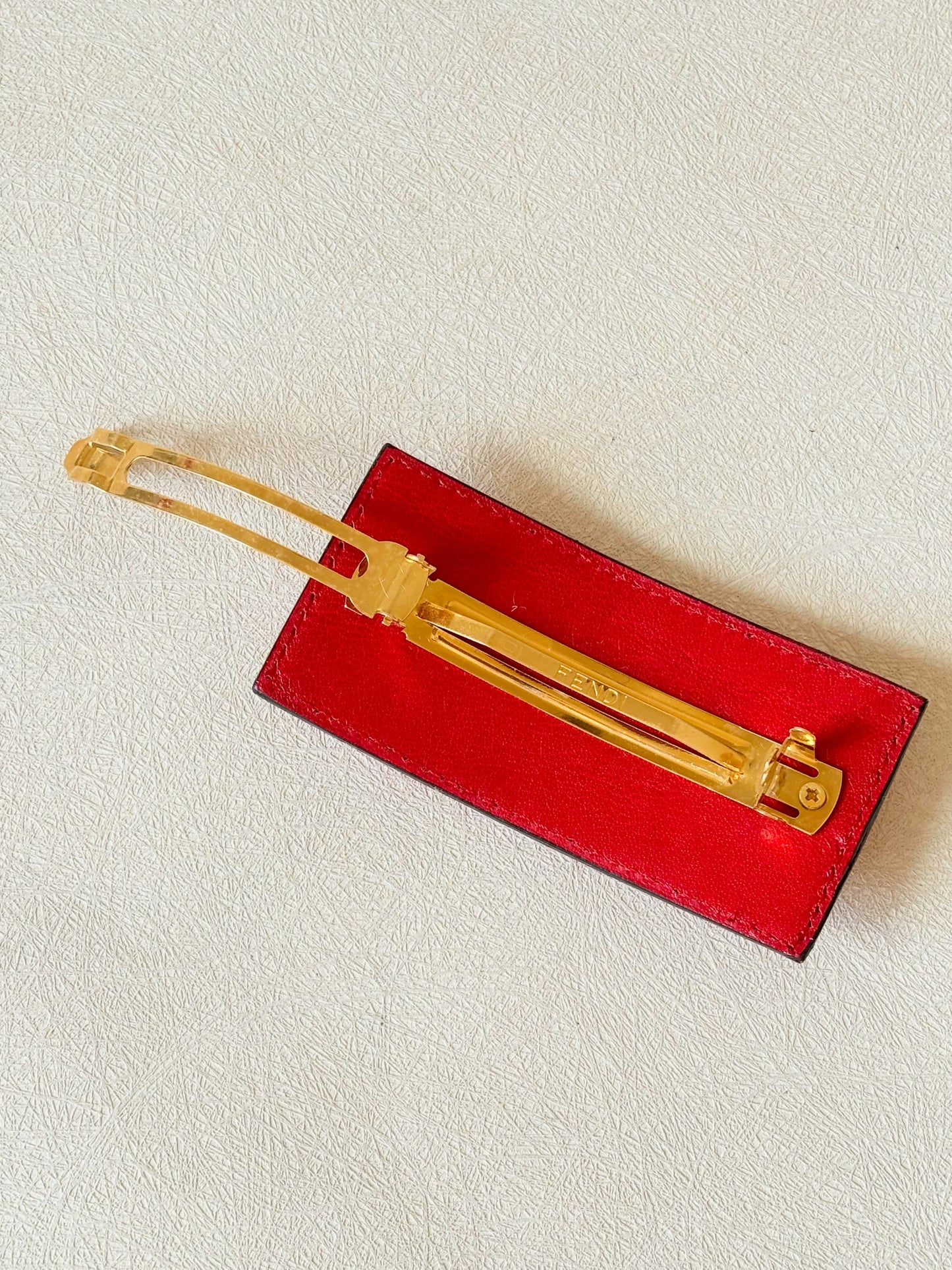 FENDI Barrette cuir