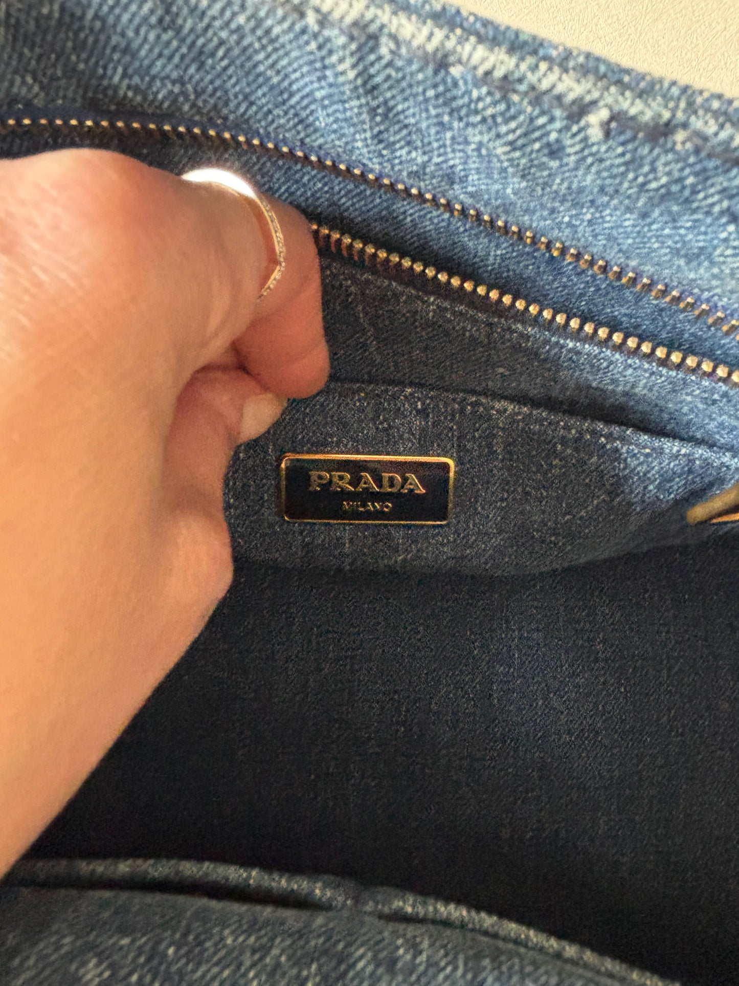 PRADA Sac Canapa denim