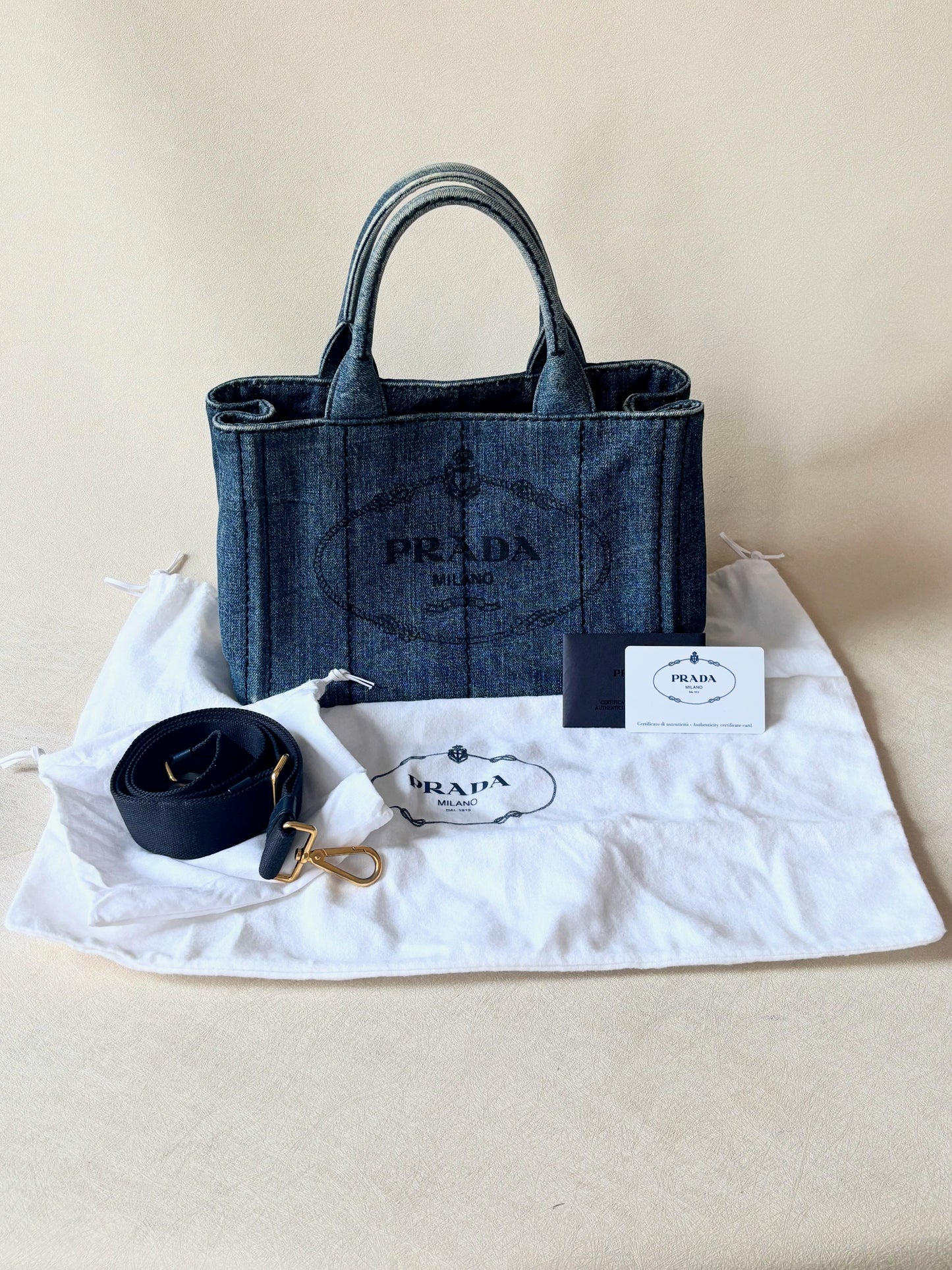 PRADA Sac Canapa denim