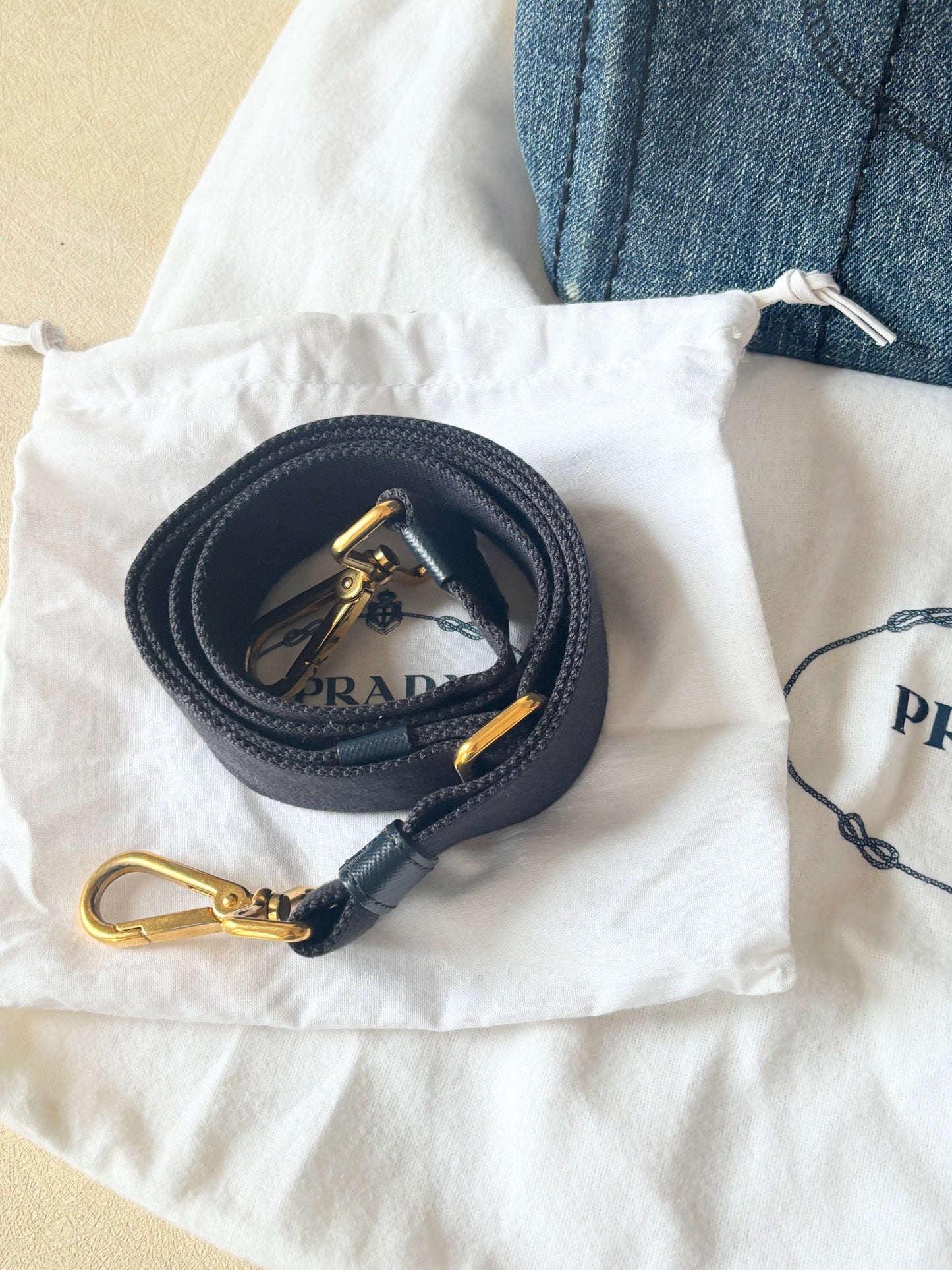 PRADA Sac Canapa denim
