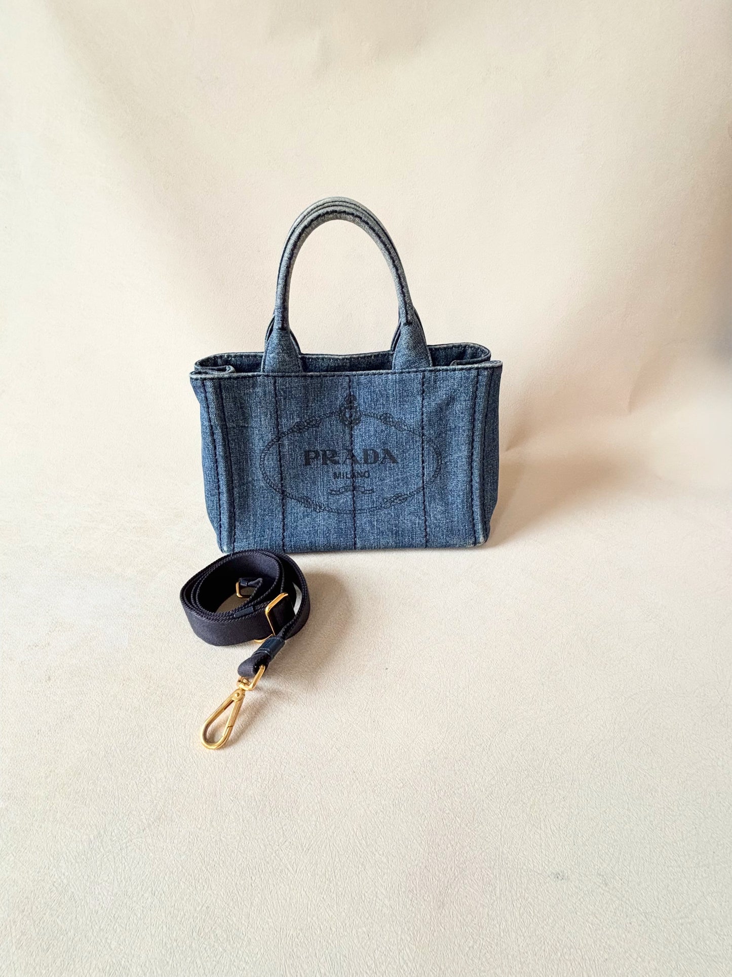 PRADA Sac Canapa denim