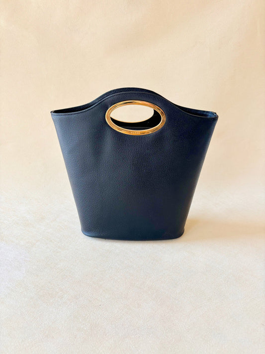 GUCCI Sac en cuir noir