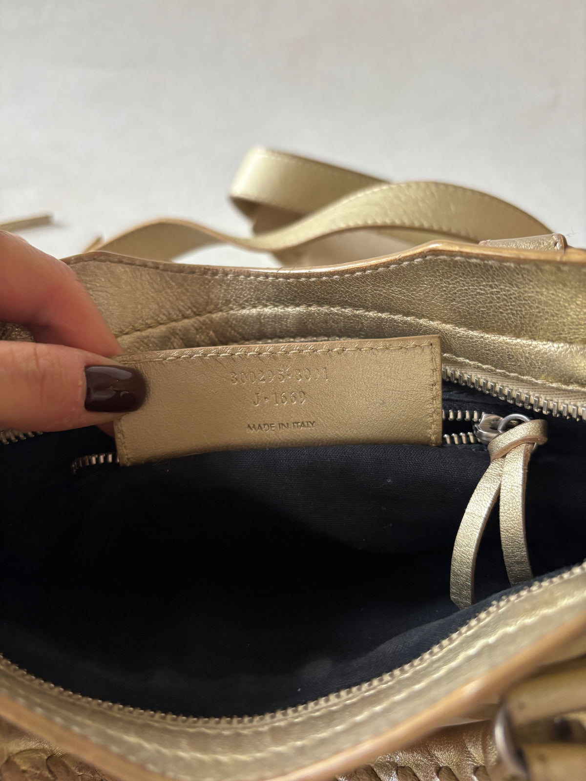 BALENCIAGA Sac City Mini Or