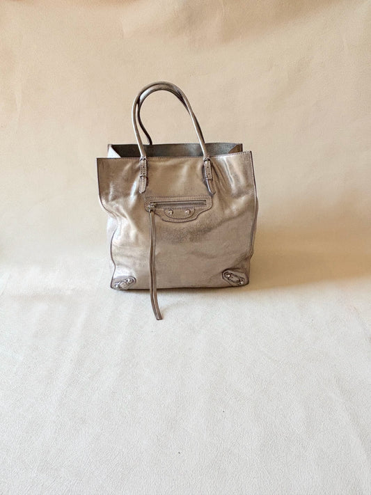 BALENCIAGA Sac Paper Argent