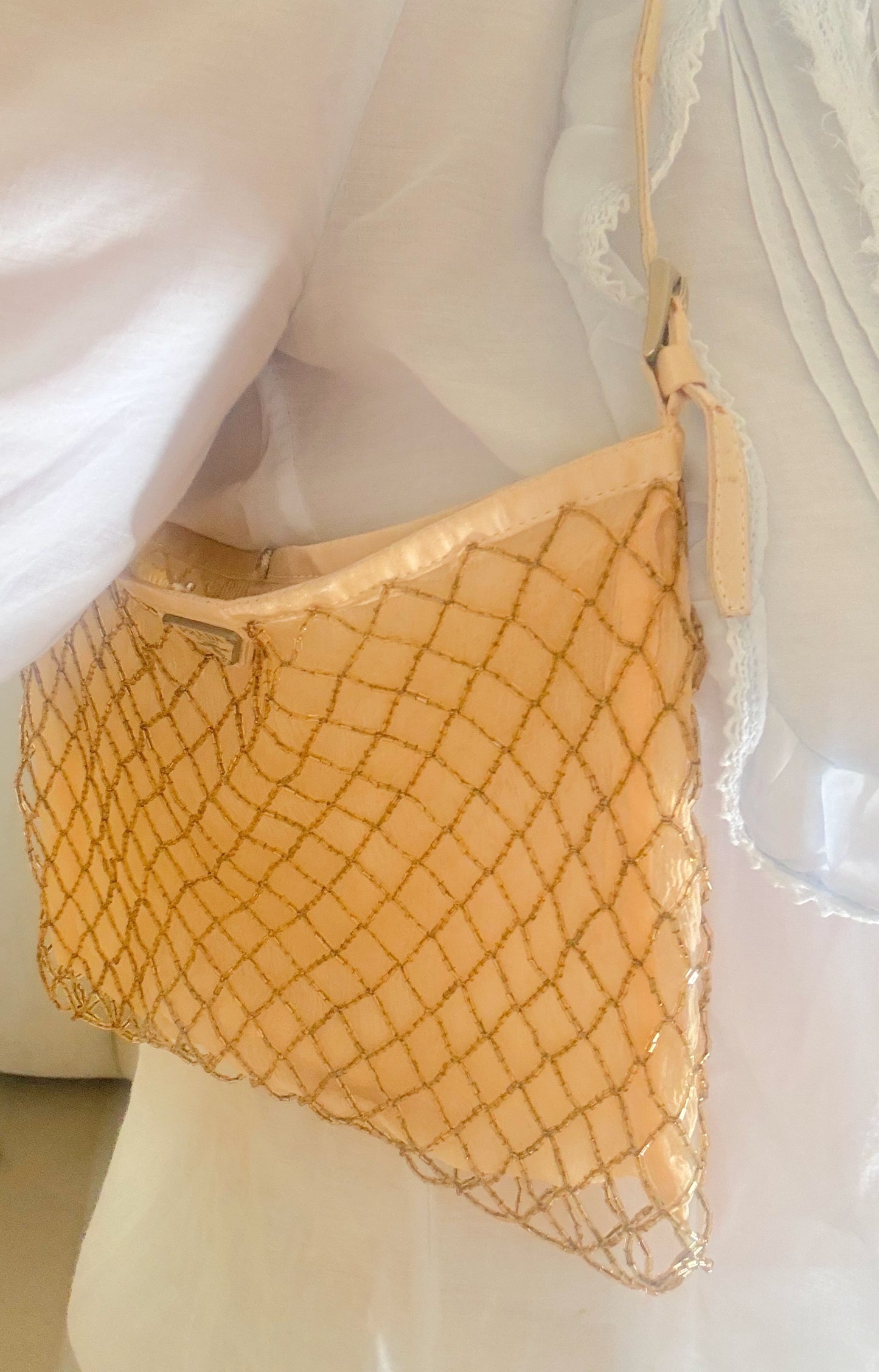 PRADA Sac en soie et perles