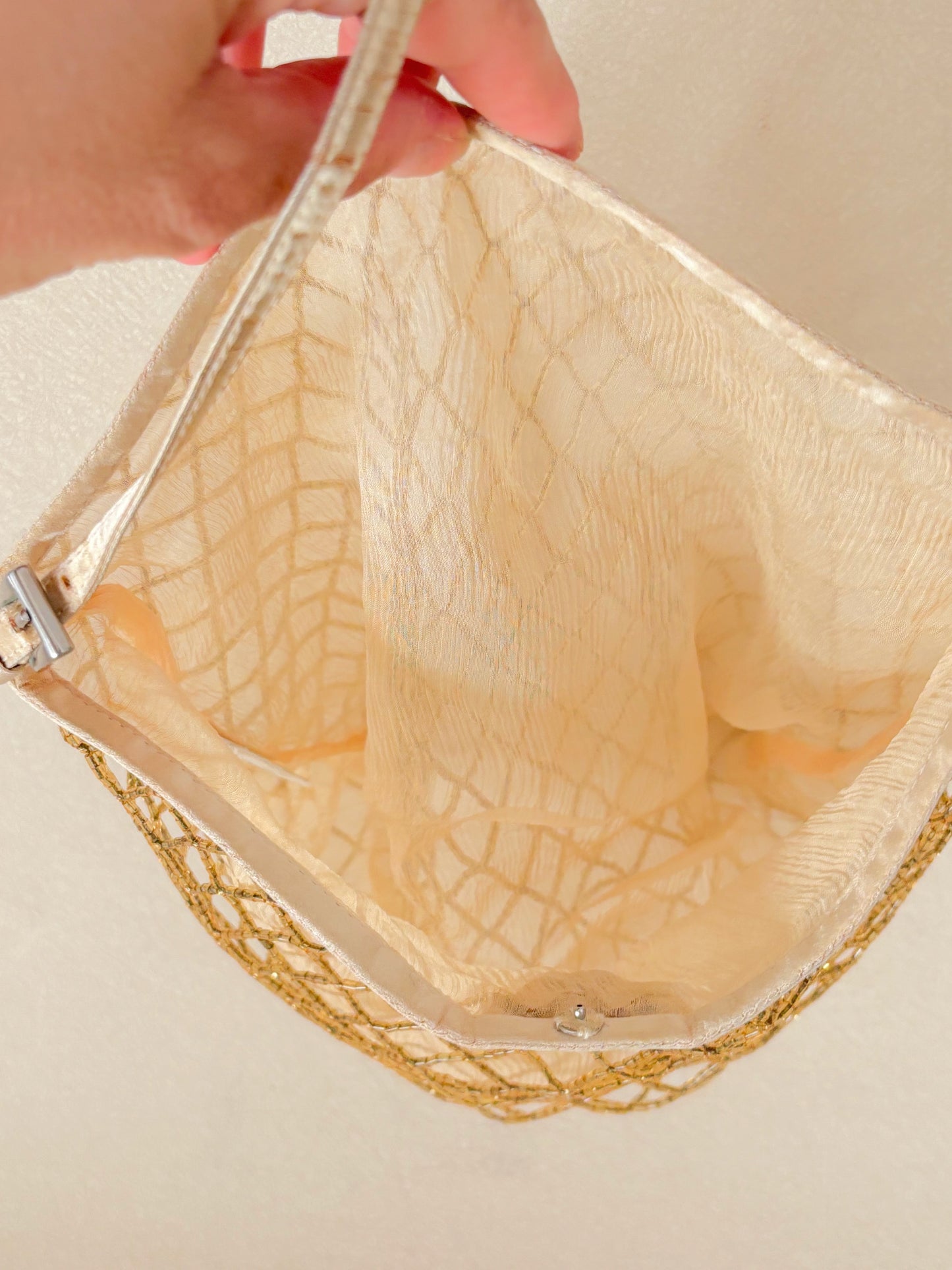 PRADA Sac en soie et perles
