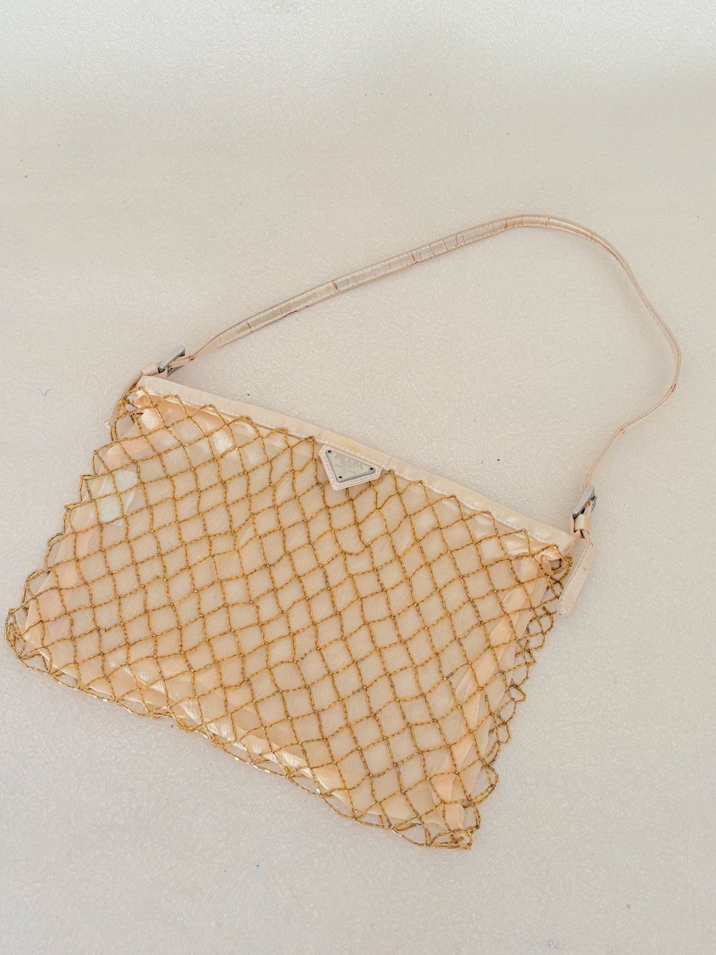 PRADA Sac en soie et perles