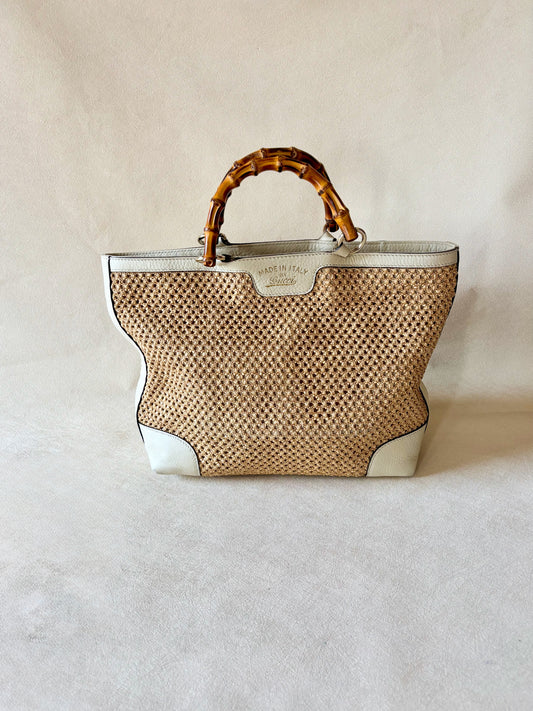 GUCCI Sac panier Bambou
