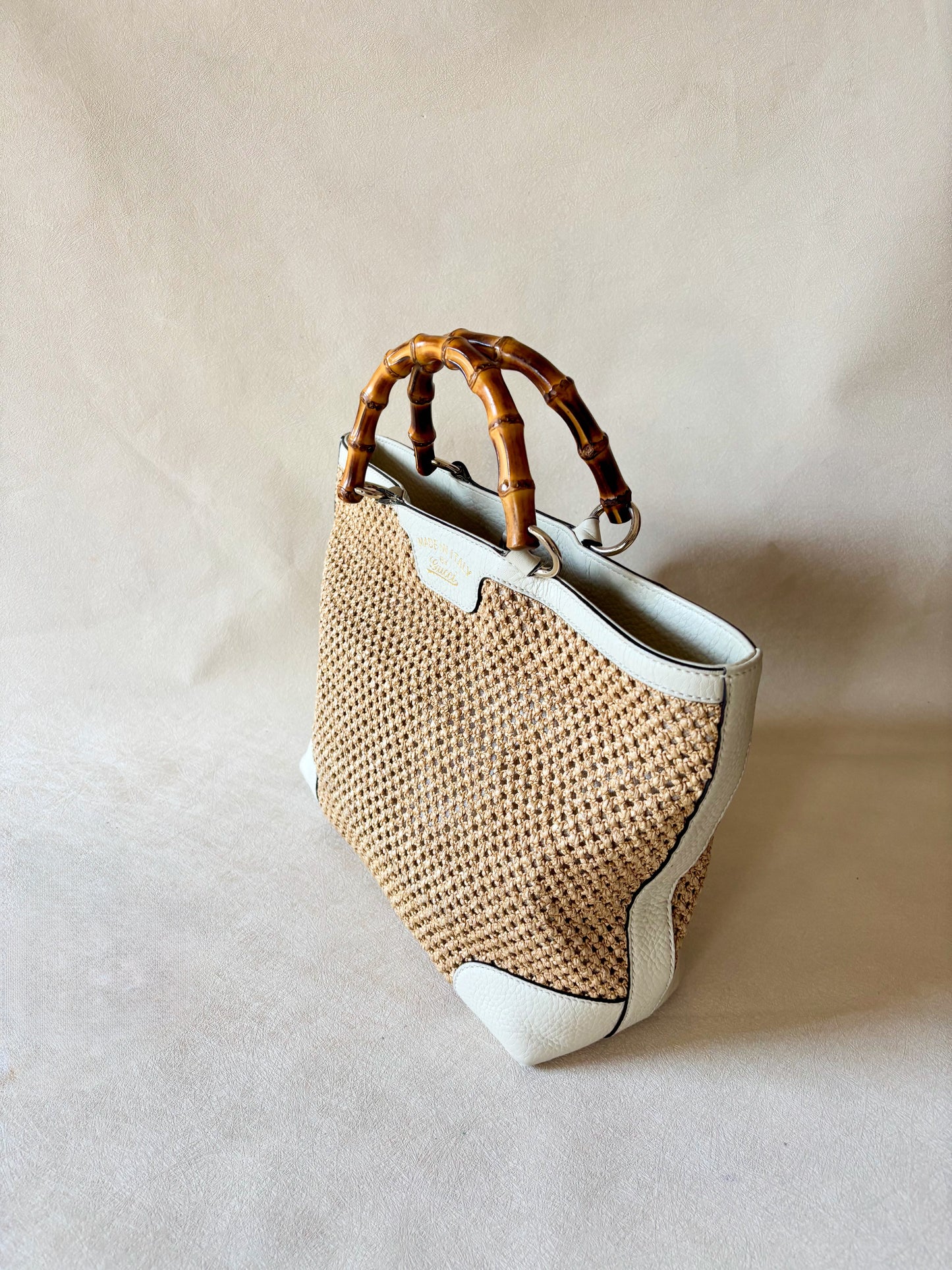 GUCCI Sac panier Bambou