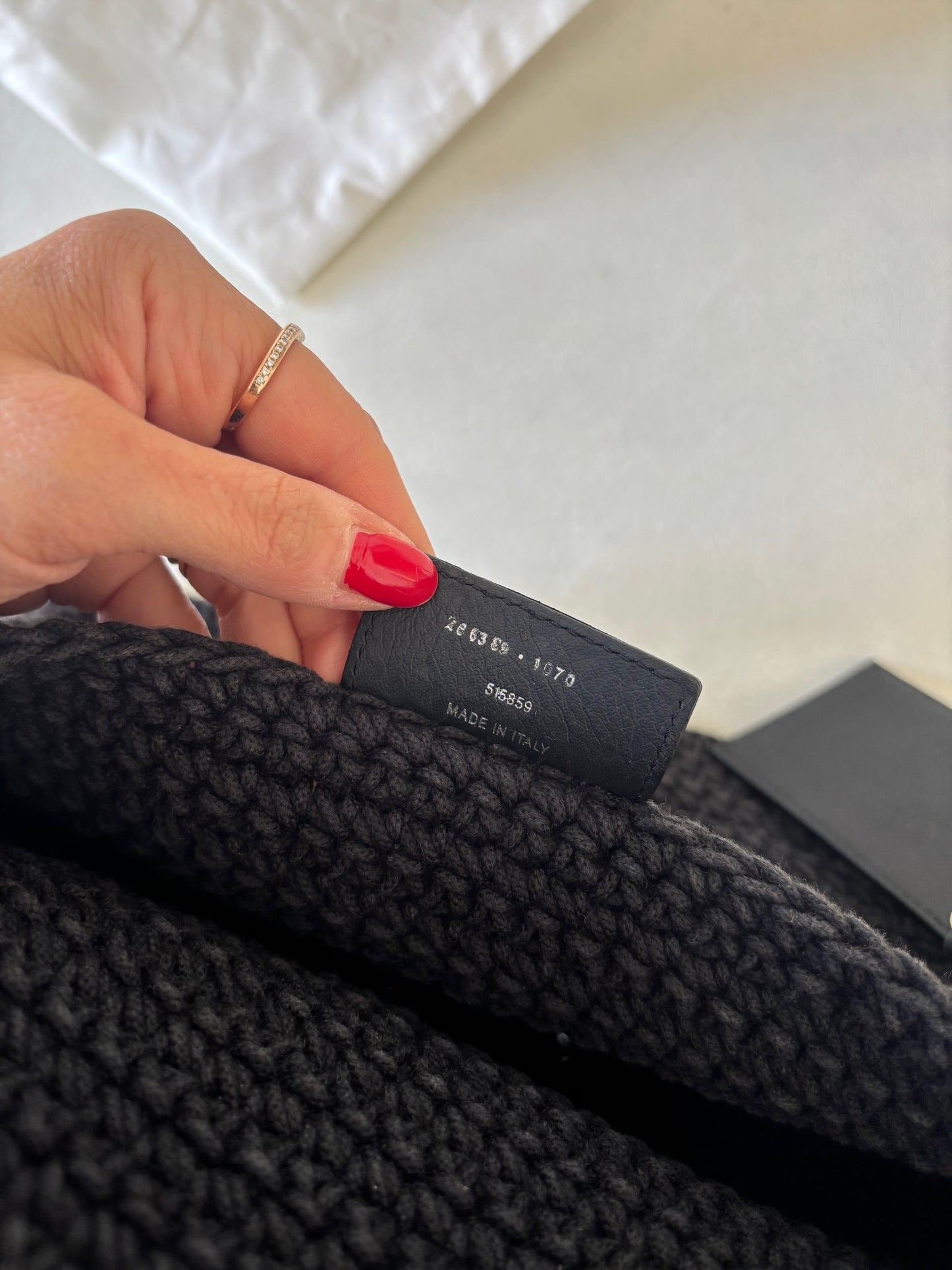 BALENCIAGA Sac Crochet Ancre