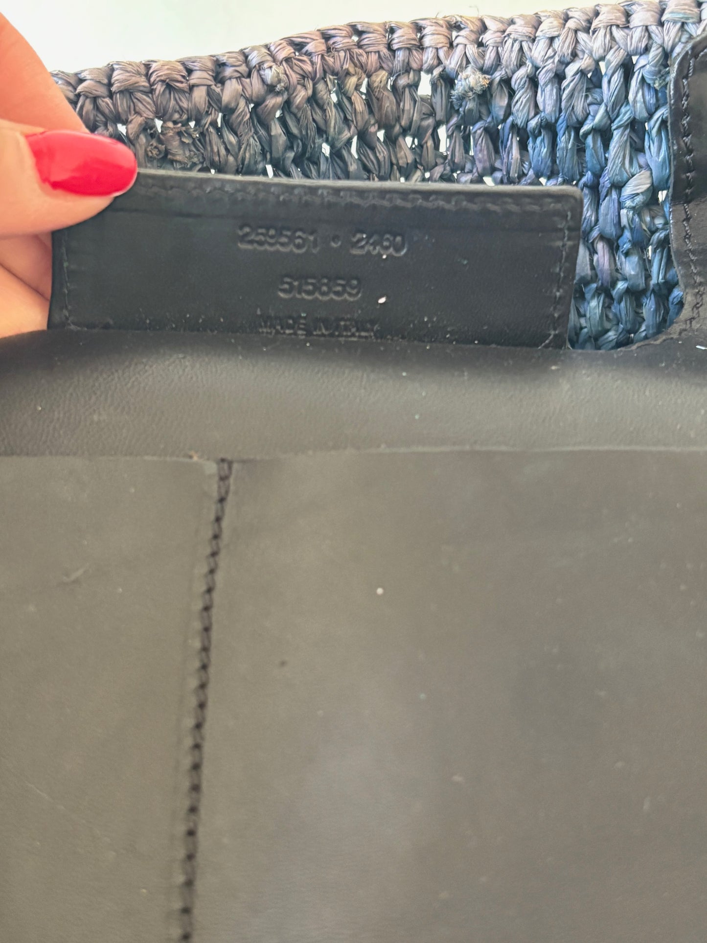 BALENCIAGA Panier en raphia