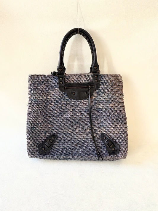 BALENCIAGA Panier en raphia