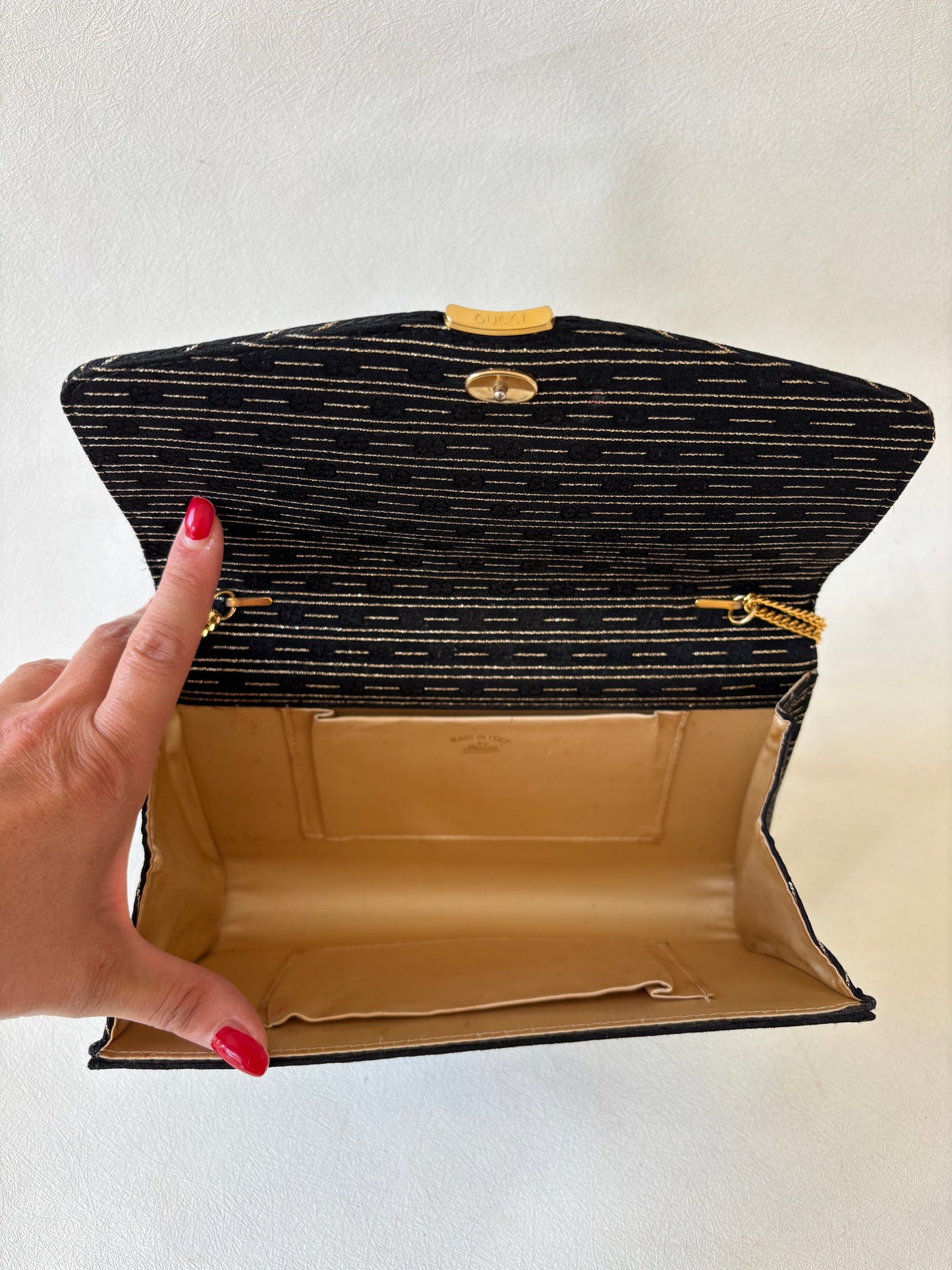 GUCCI Sac Pochette en lamé