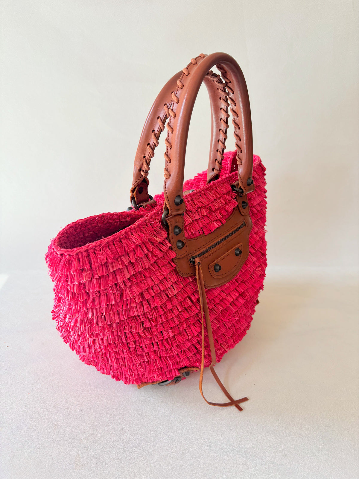 BALENCIAGA Sac Panier Raphia