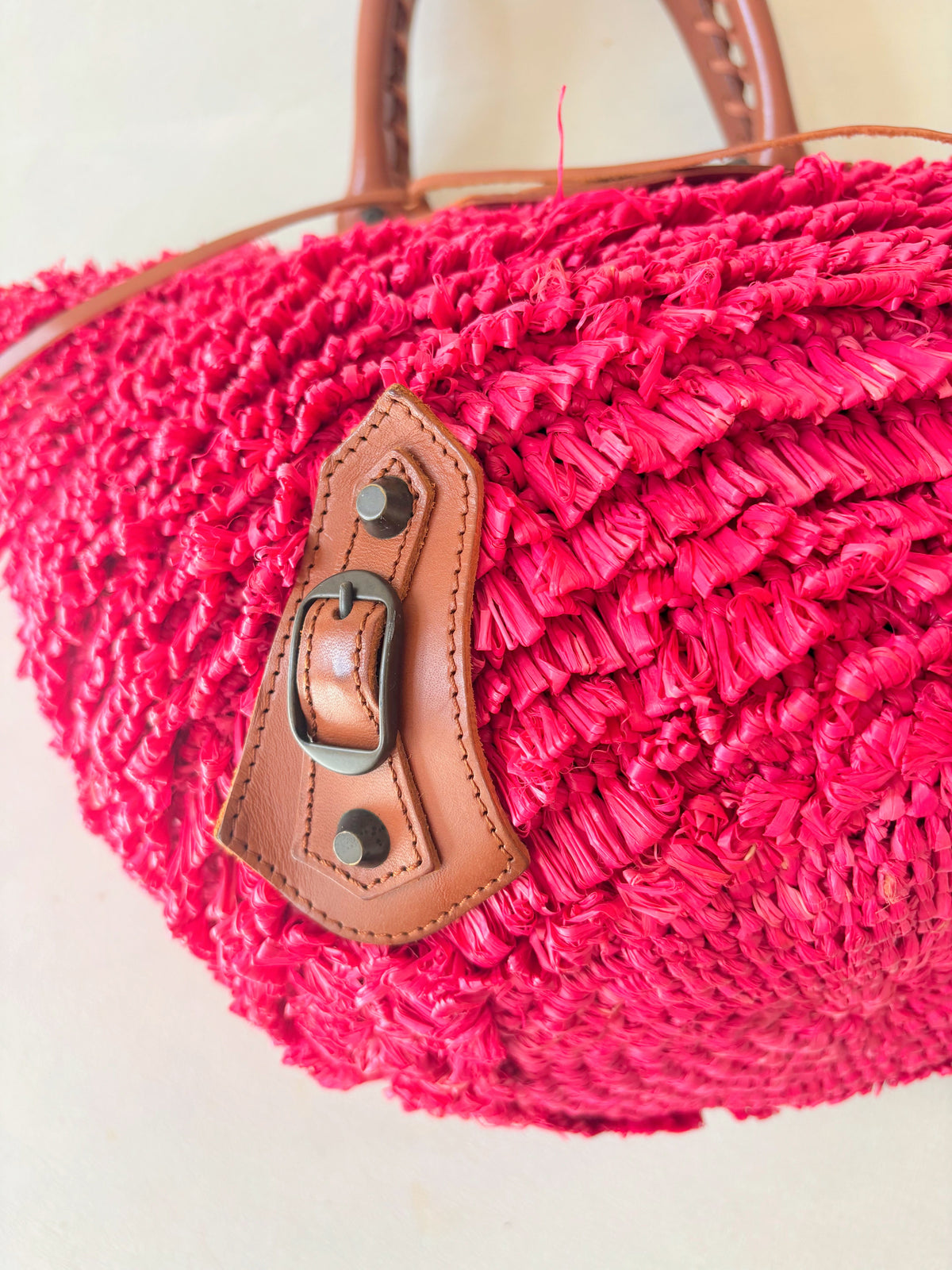 BALENCIAGA Sac Panier Raphia