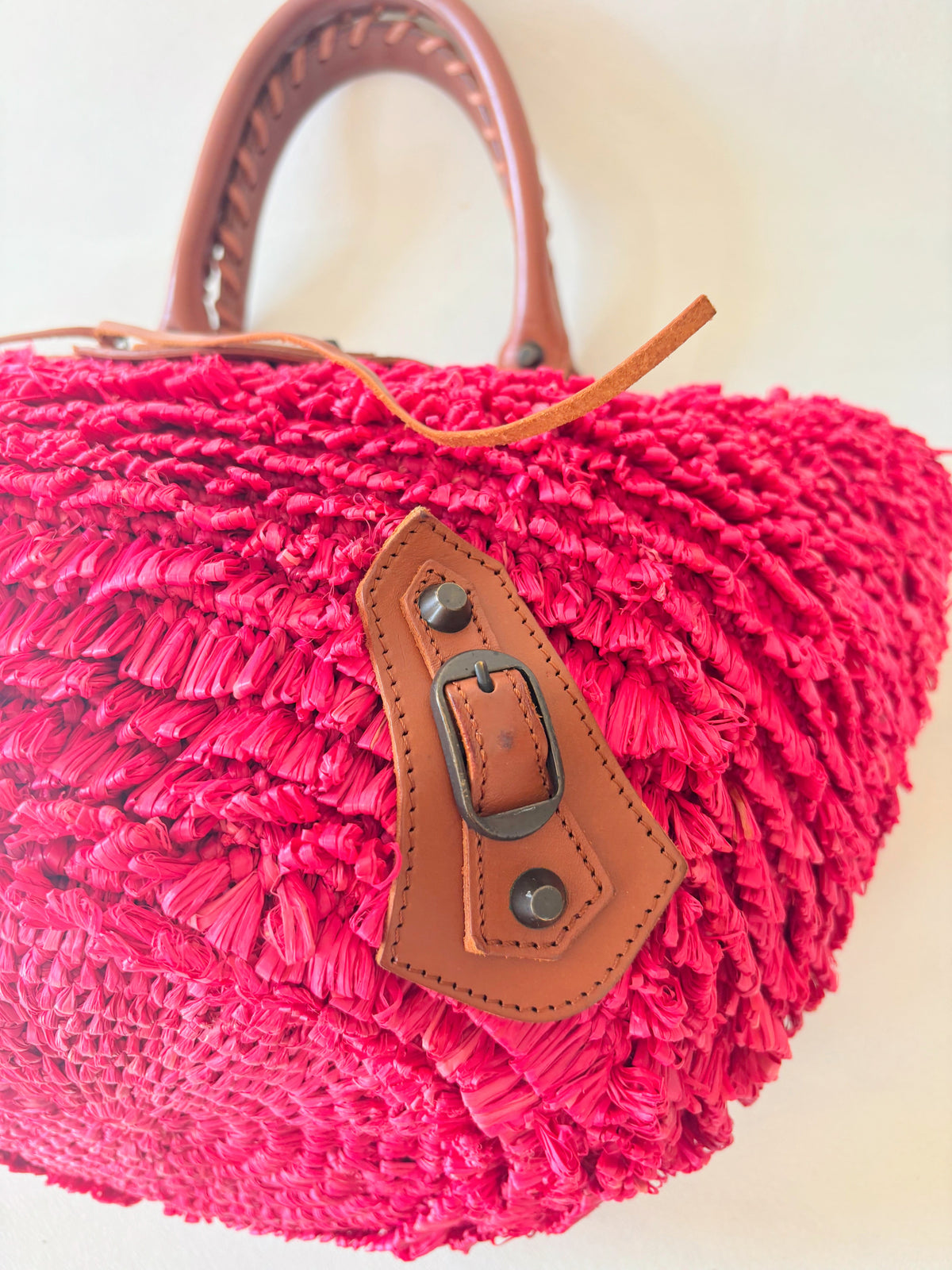 BALENCIAGA Sac Panier Raphia