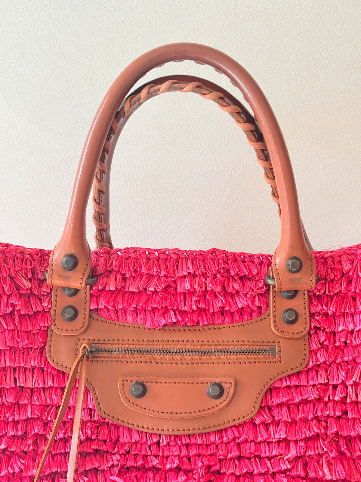 BALENCIAGA Sac Panier Raphia