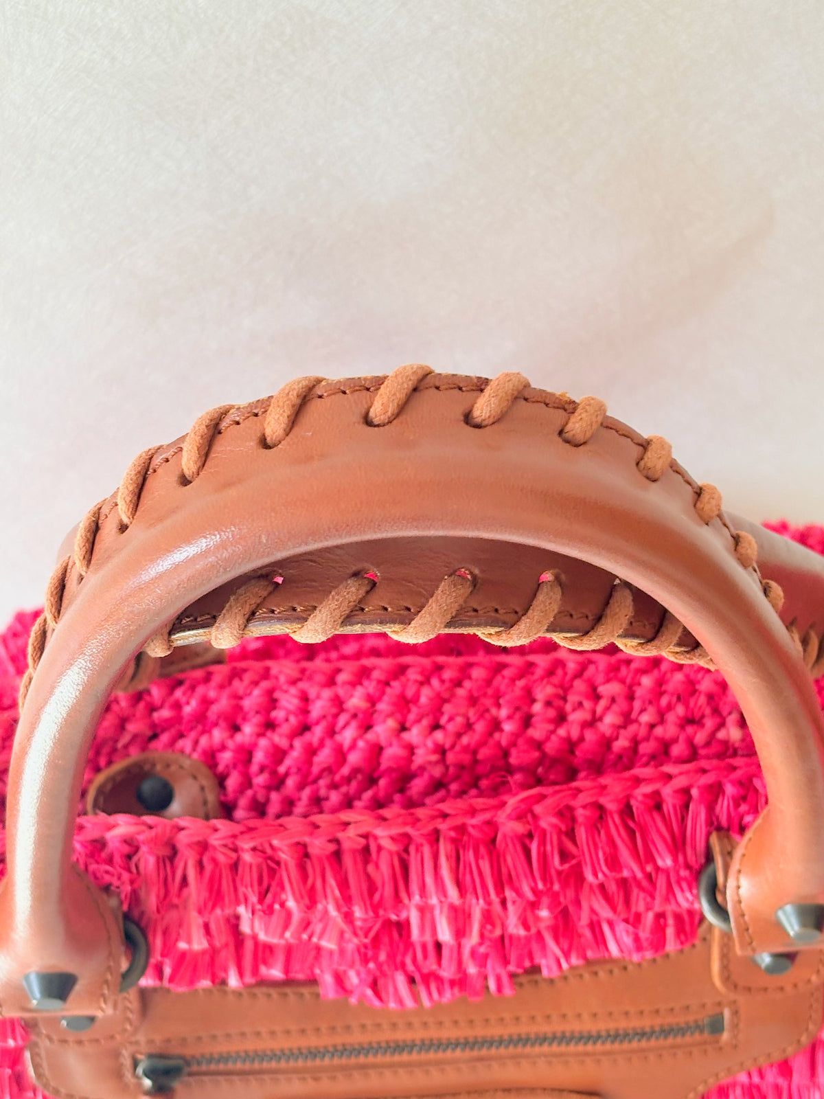 BALENCIAGA Sac Panier Raphia