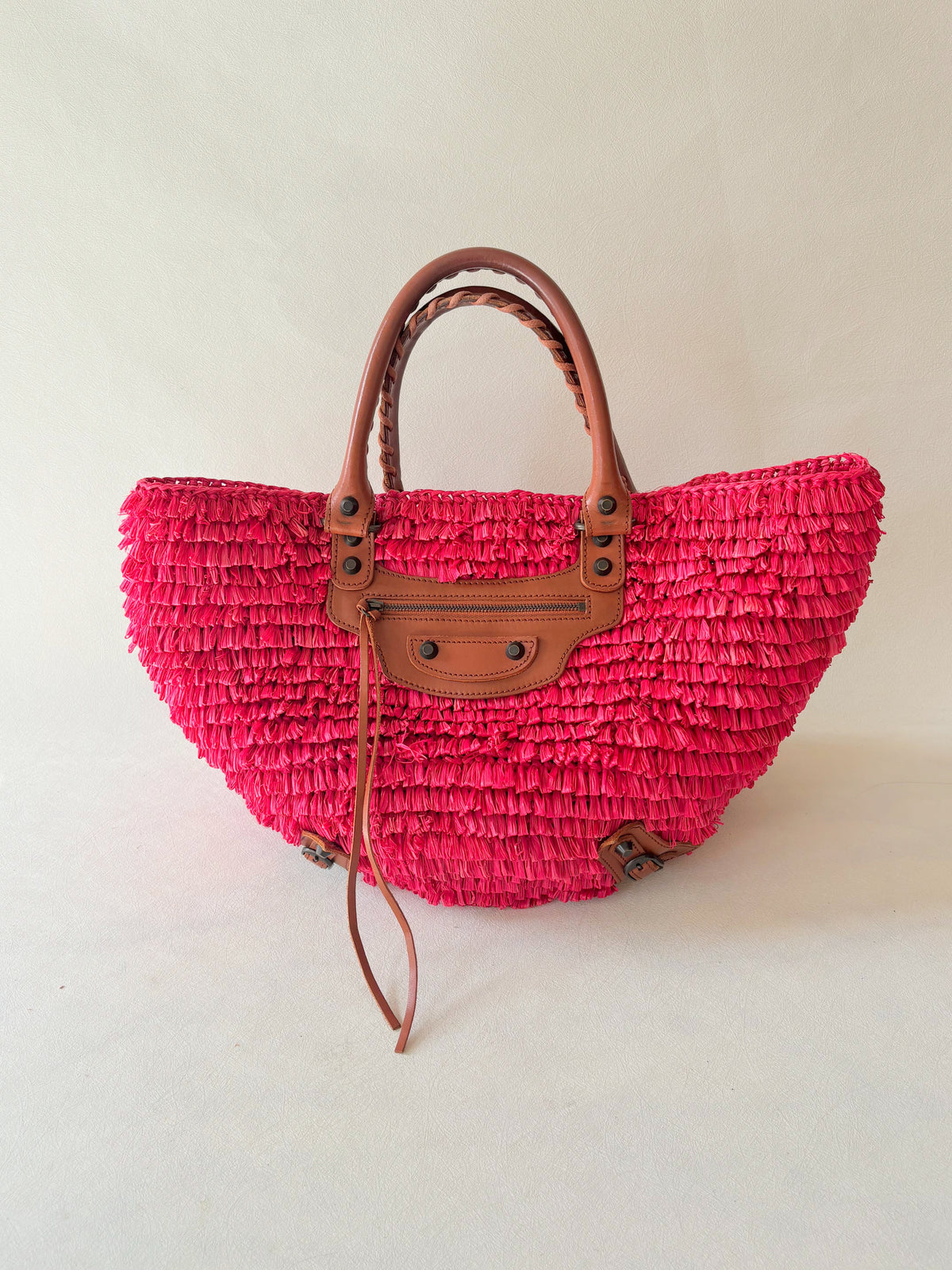 BALENCIAGA Sac Panier Raphia
