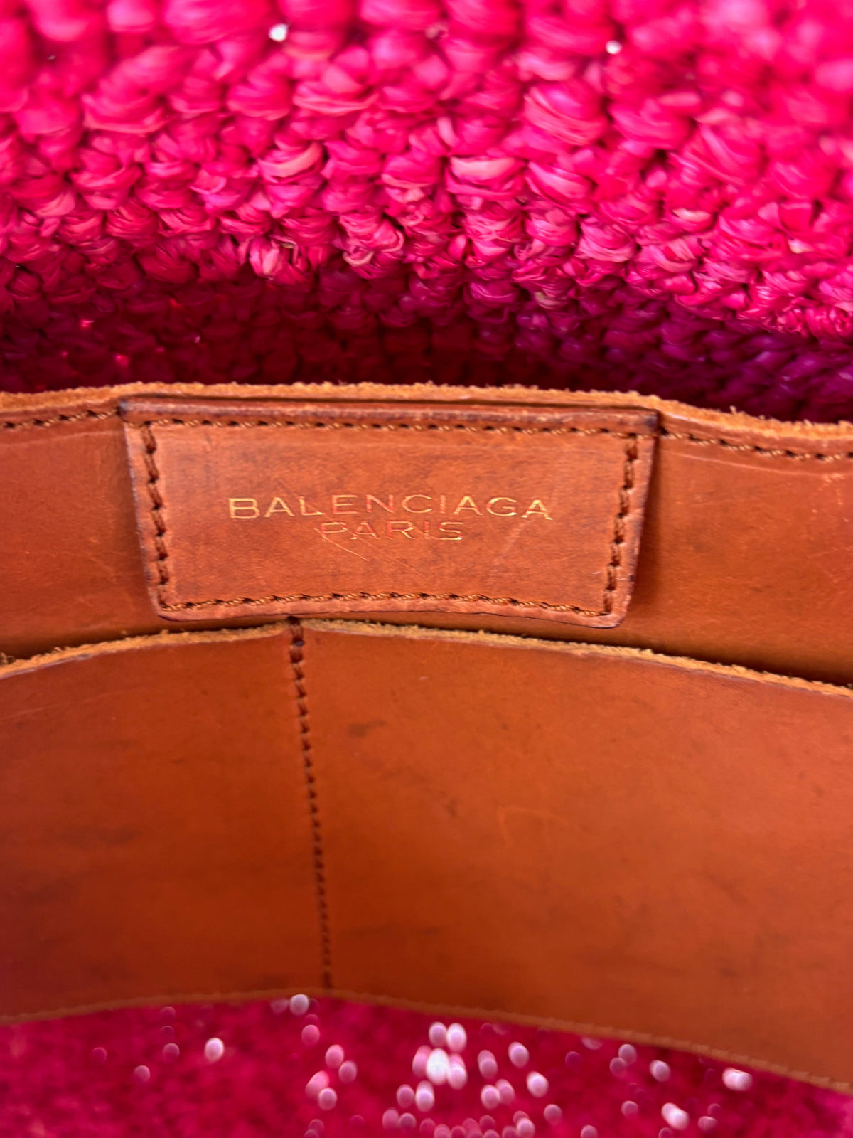 BALENCIAGA Sac Panier Raphia