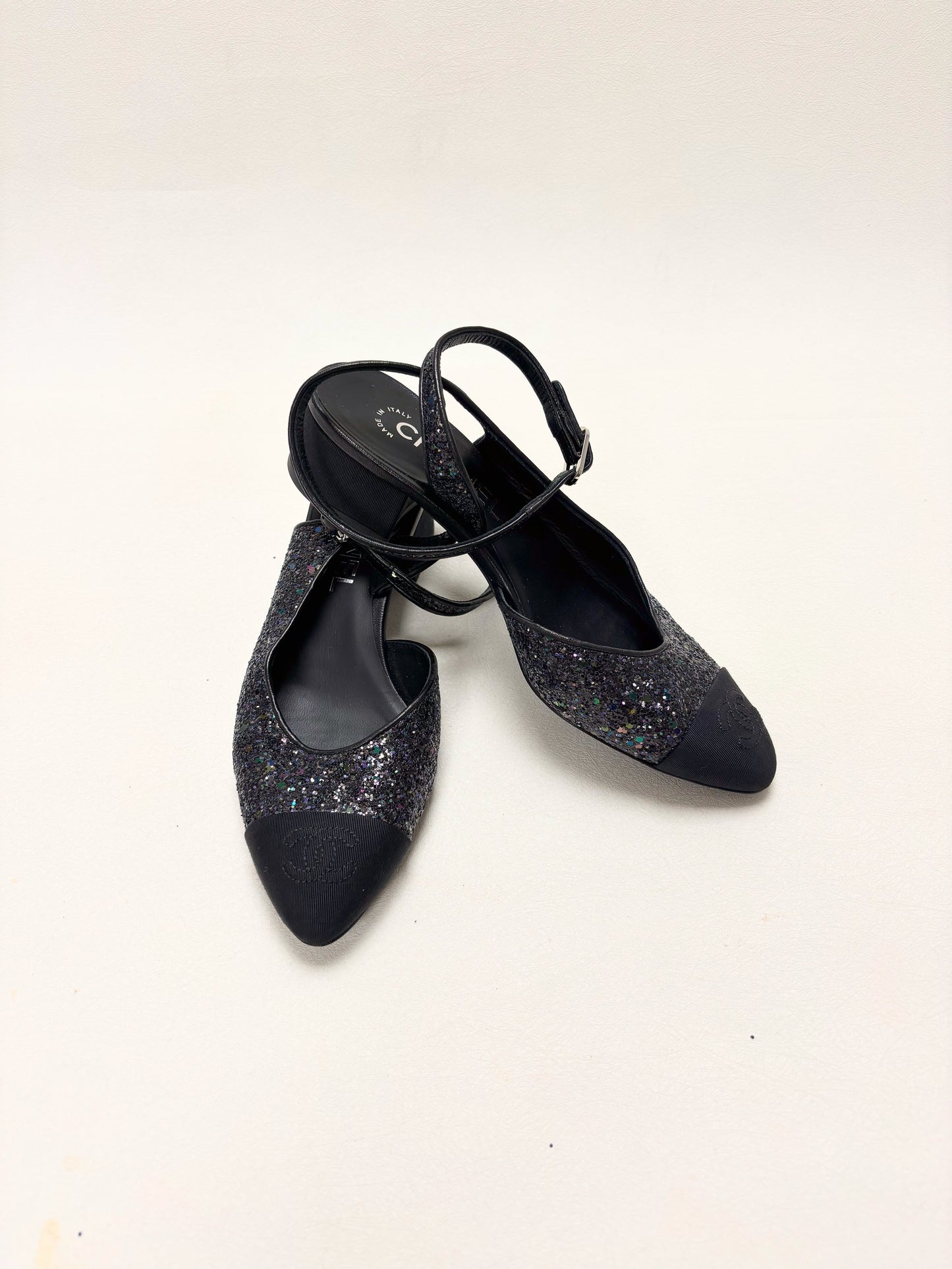 CHANEL Ballerines paillettes