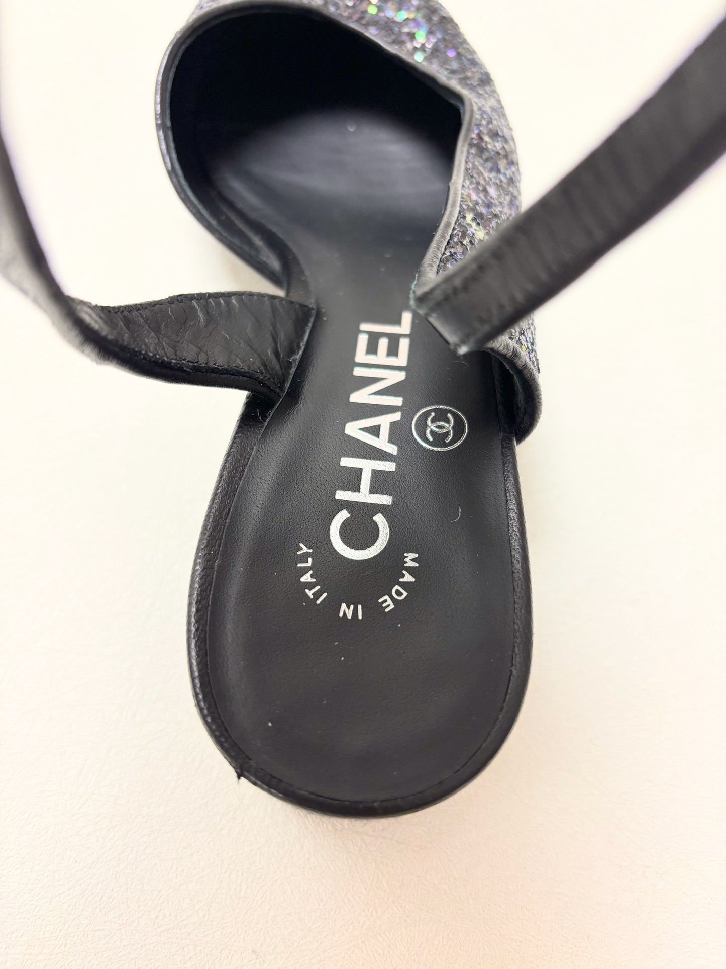 CHANEL Ballerines paillettes