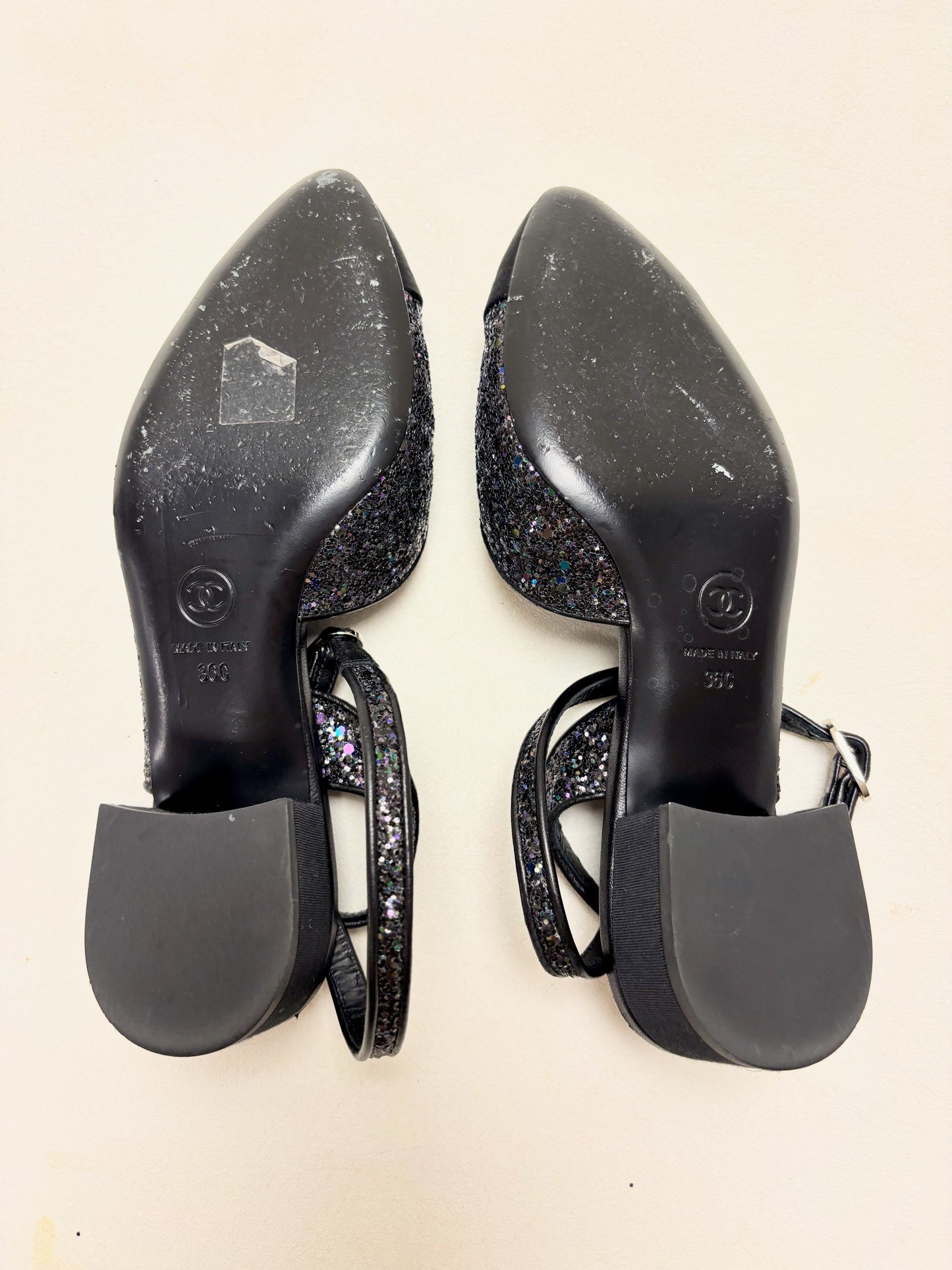 CHANEL Ballerines paillettes