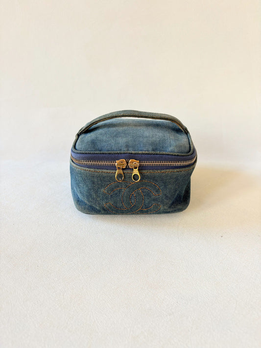 CHANEL Vanity Case Denim