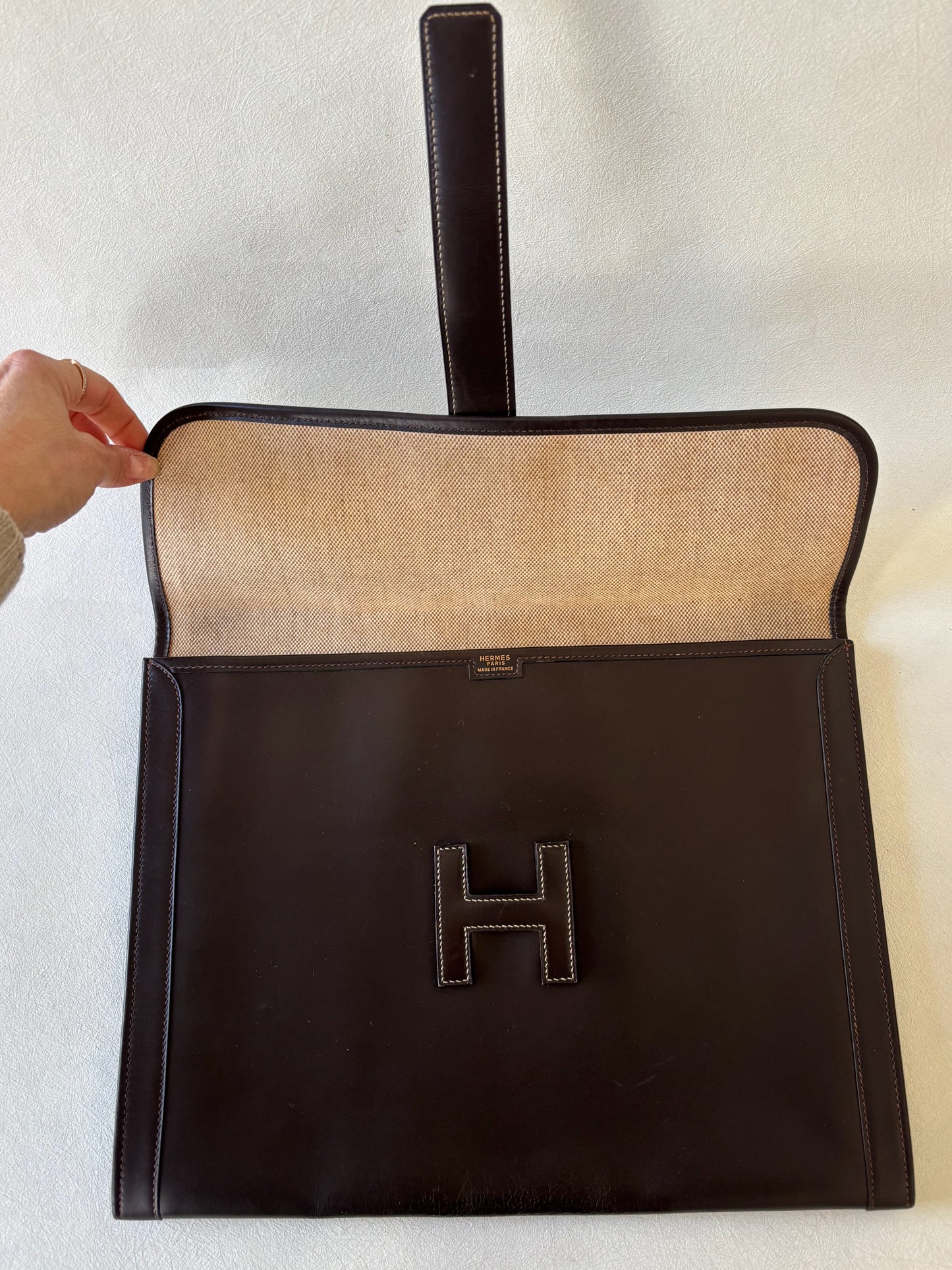 HERMES Pochette Jige GM