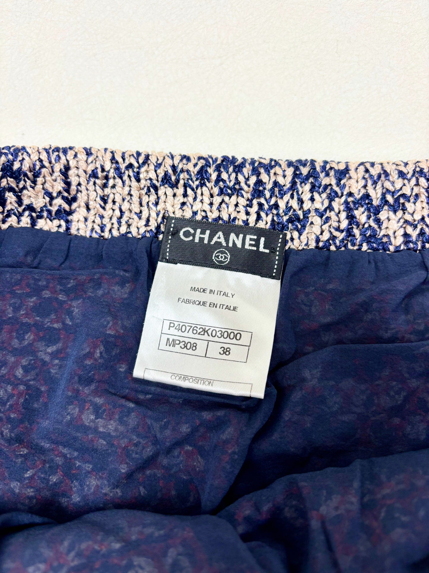 CHANEL Jupe tweed