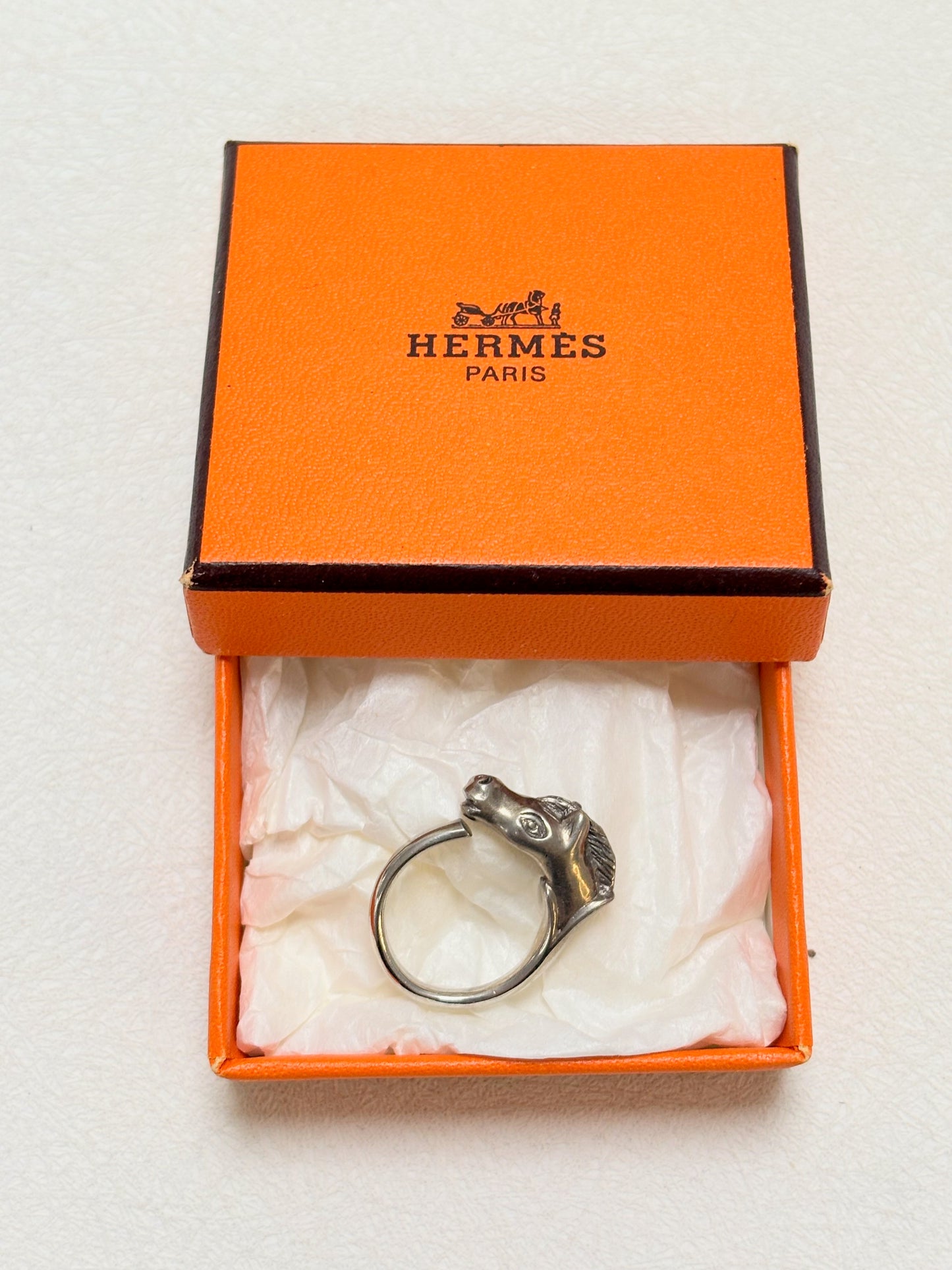 HERMÈS Bague Cheval Argent