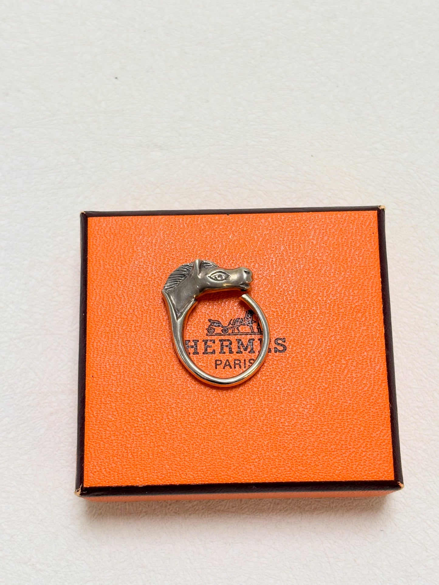 HERMÈS Bague Cheval Argent