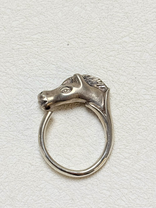 HERMÈS Bague Cheval Argent