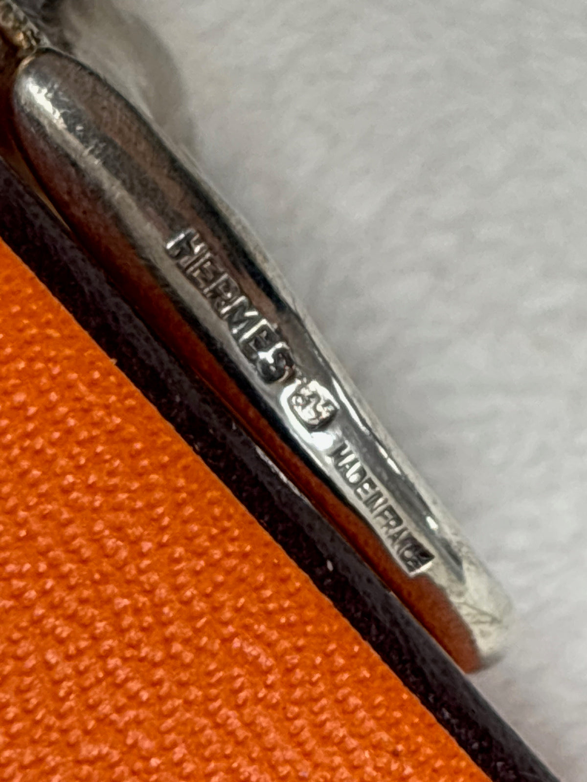 HERMÈS Bague Argent