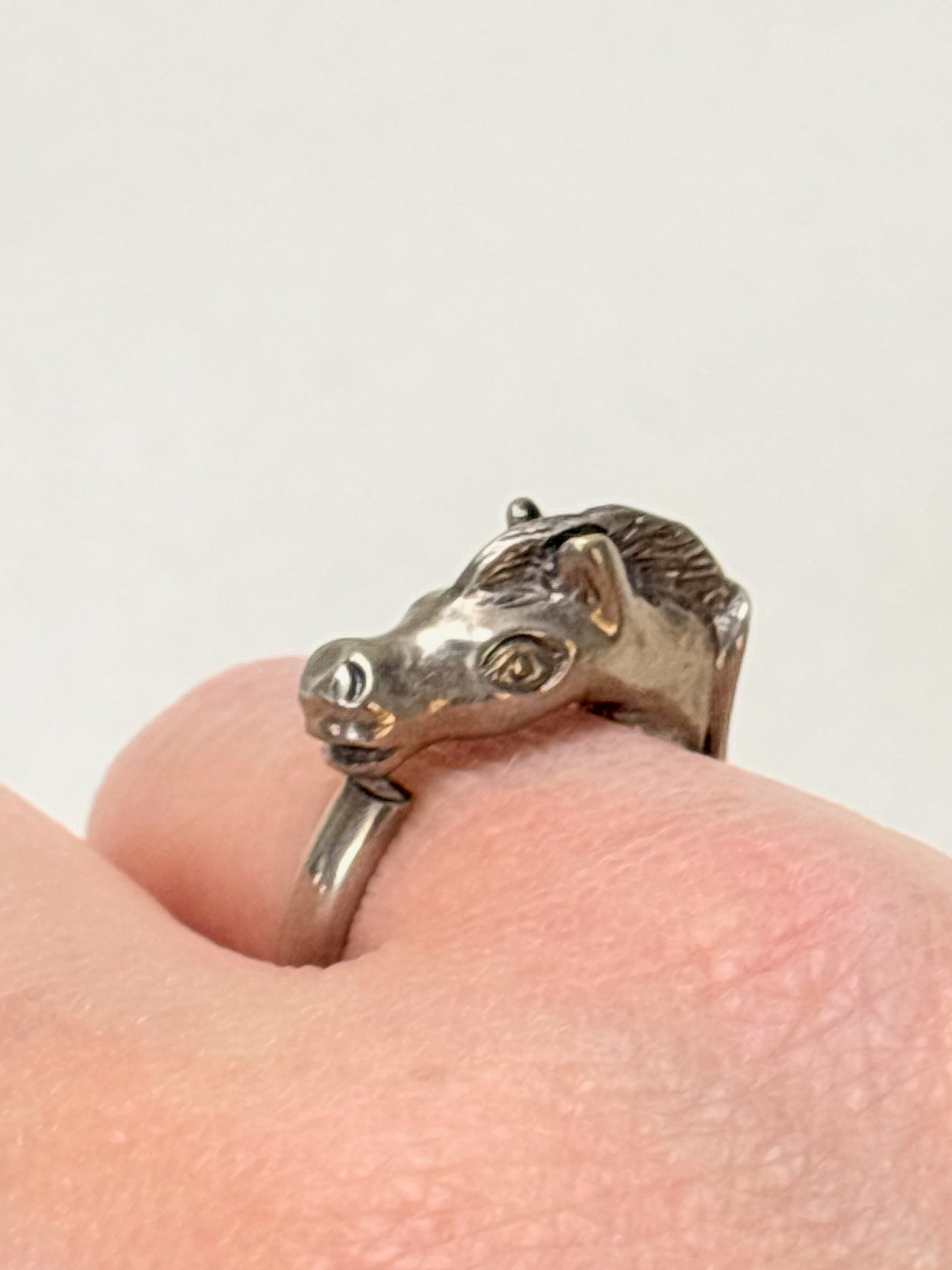 HERMÈS Bague Cheval Argent