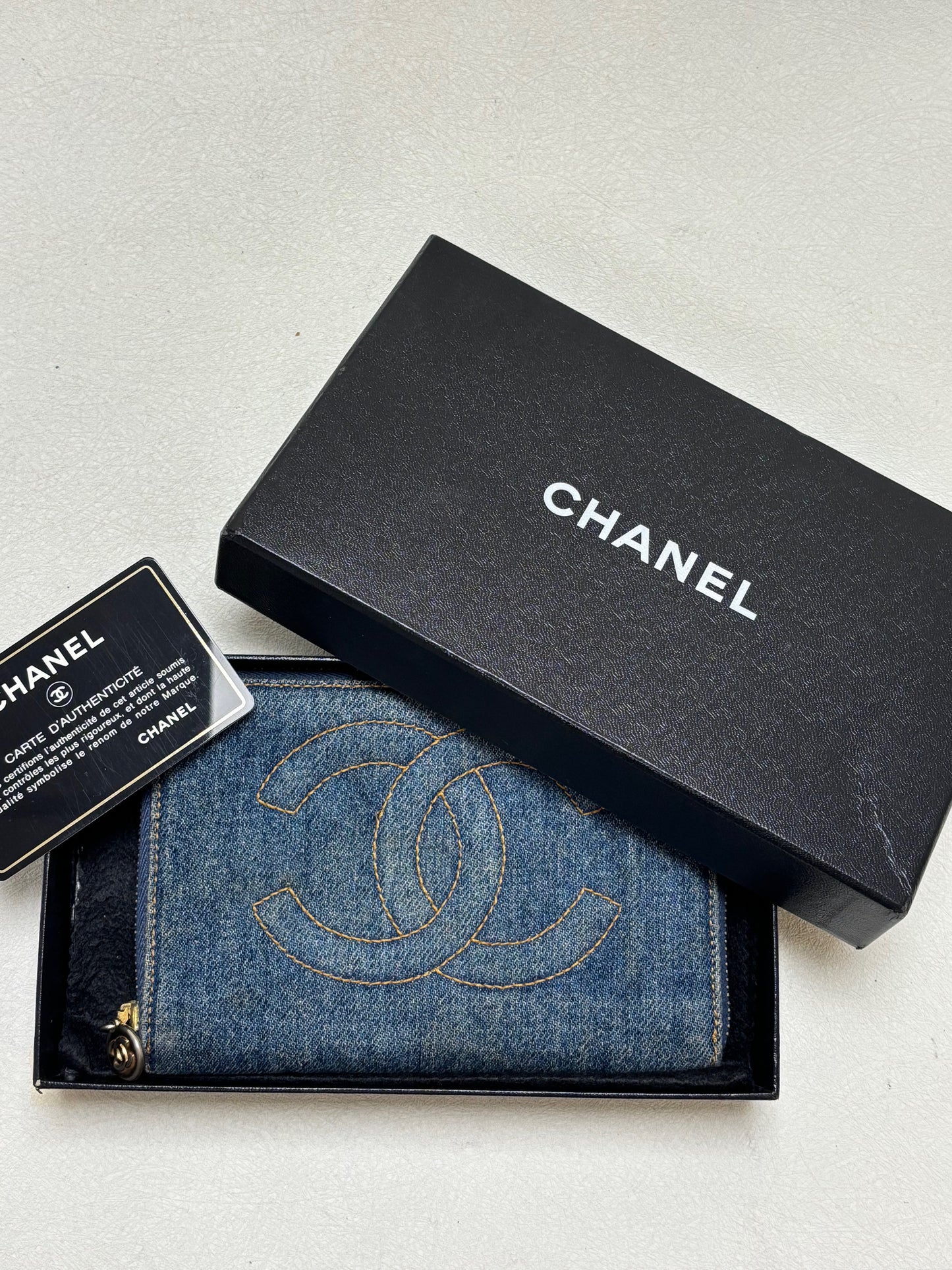 CHANEL Portefeuille Denim