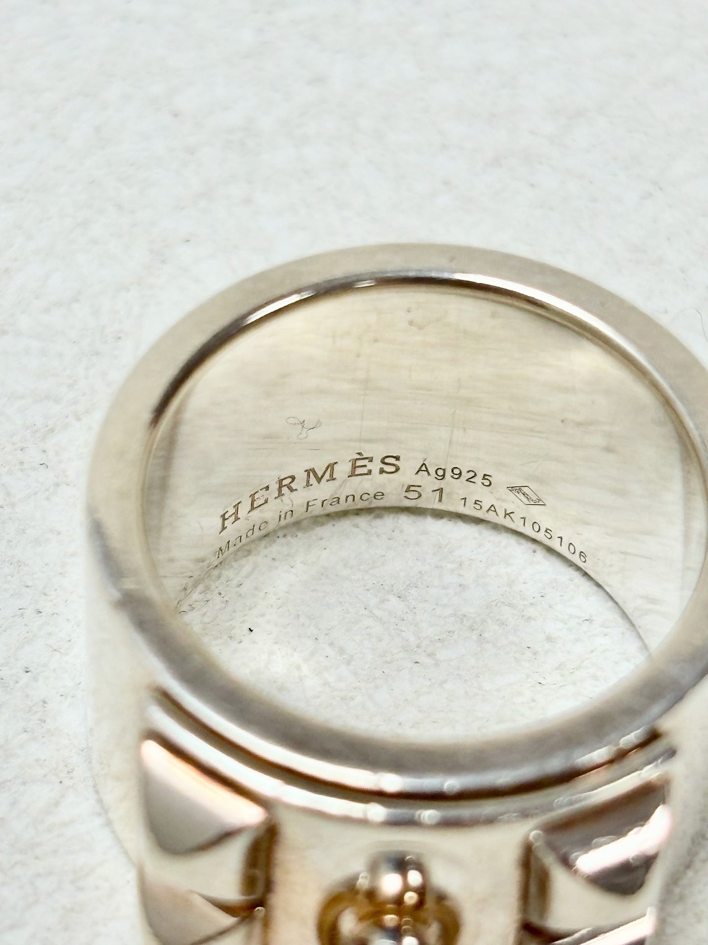 HERMÈS Bague Collier de chien