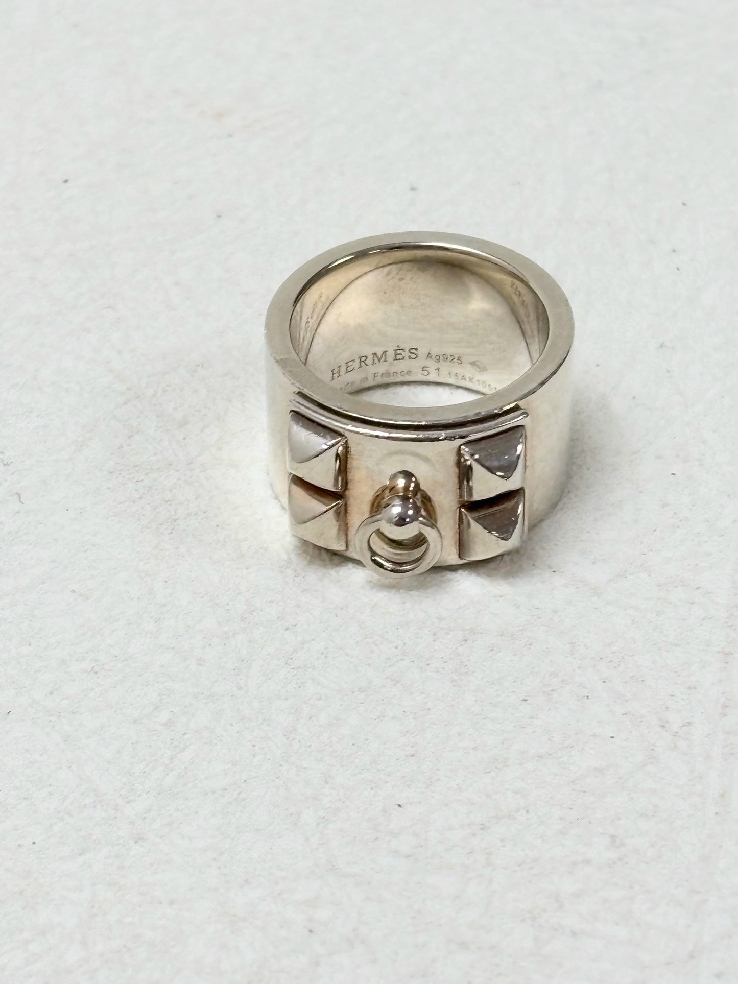 HERMÈS Bague Collier de chien