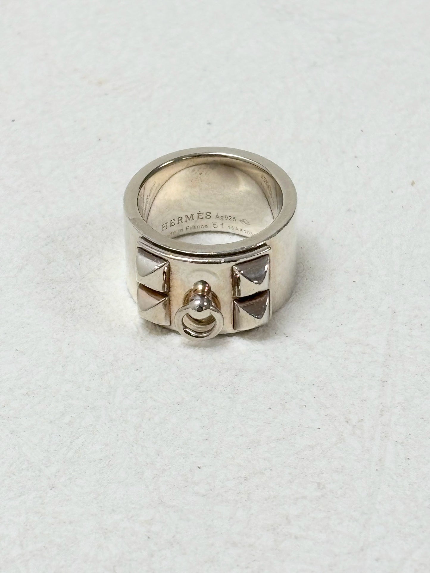 HERMÈS Bague Collier de chien